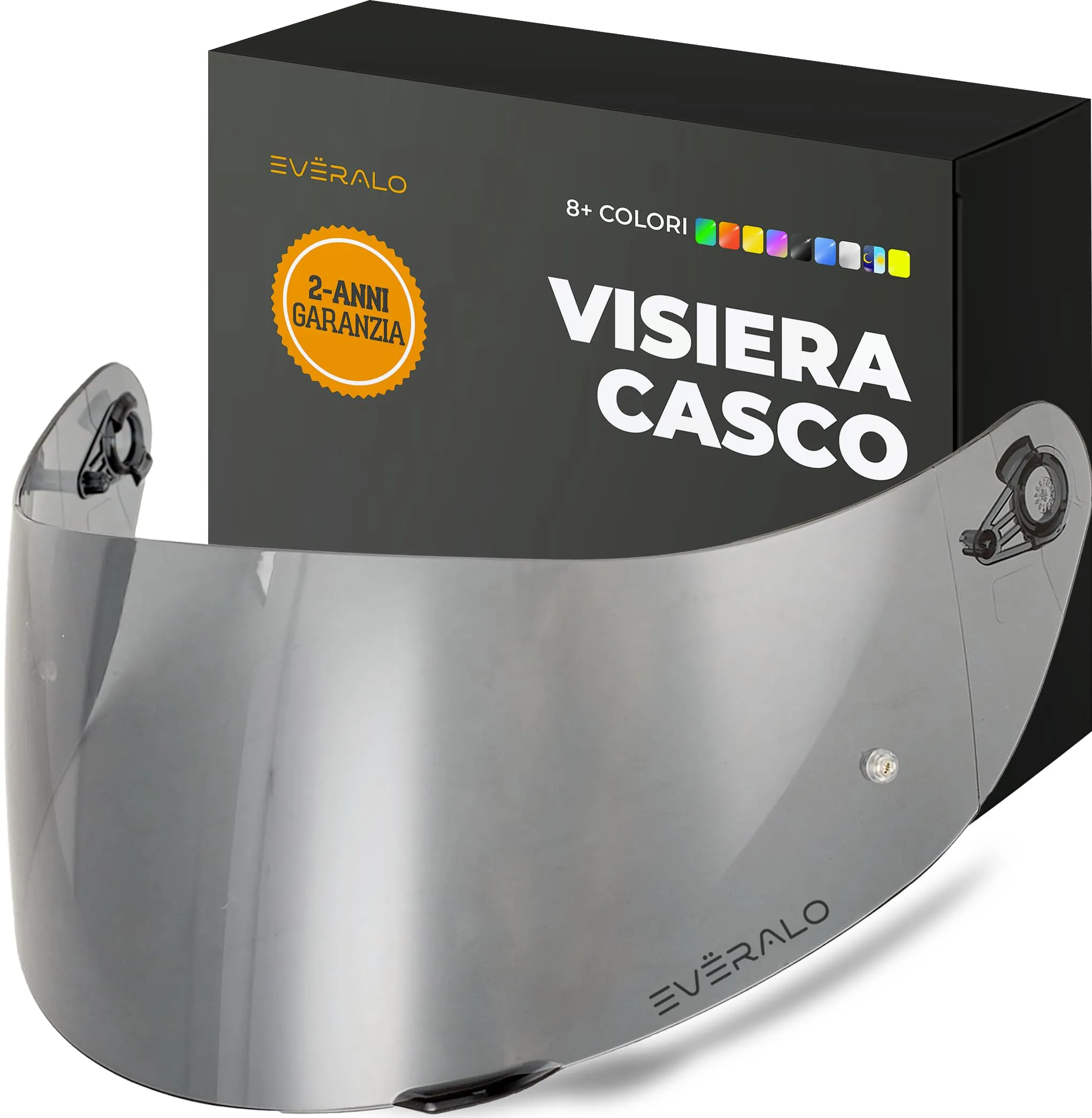 Everalo Visiera per Casco AGV K1 K1s K3sv K5 K5s GT2 Light Fume - immagine 1