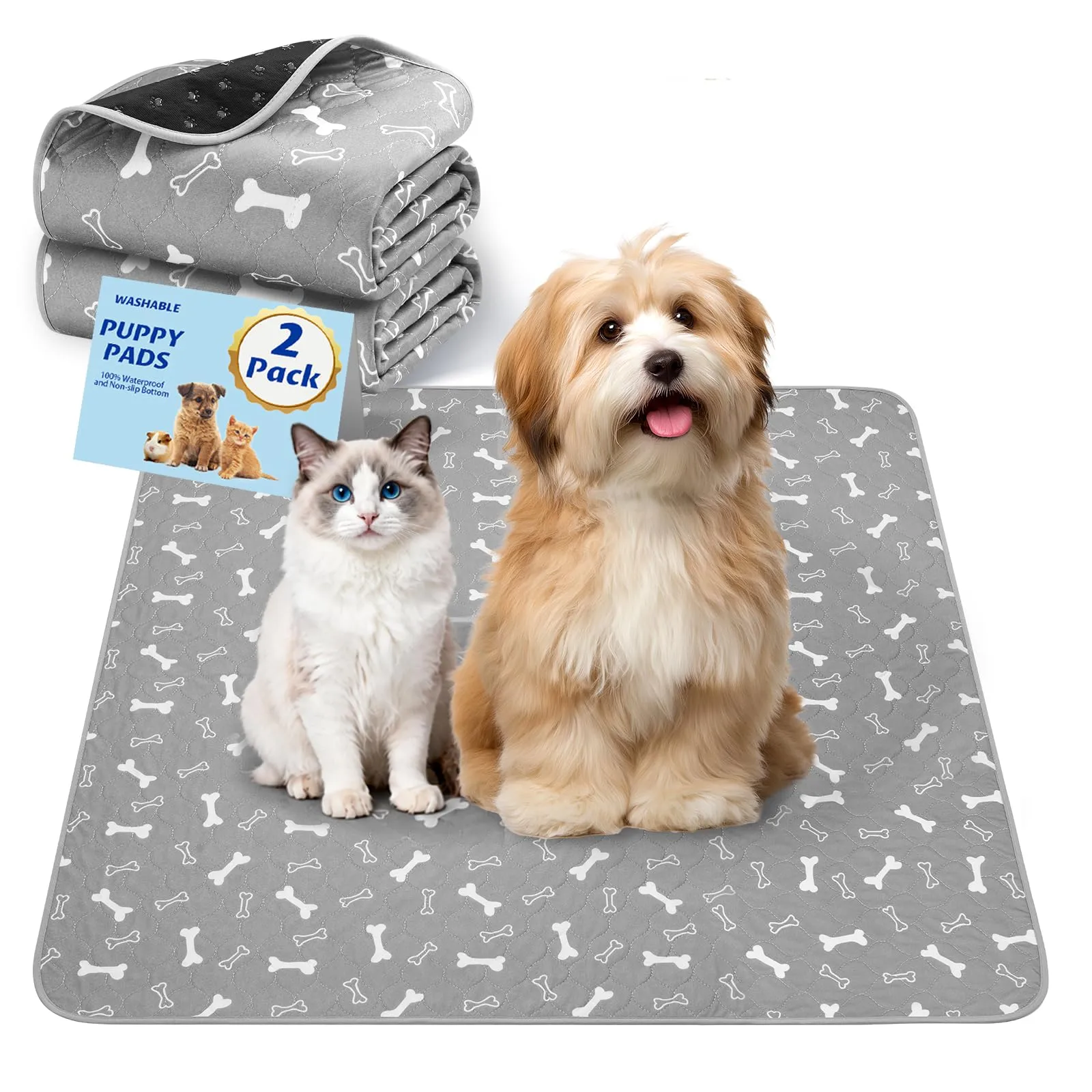 BaoDan Traversine Lavabili per Cani, 45x60cm, 2 Pezzi - immagine 1