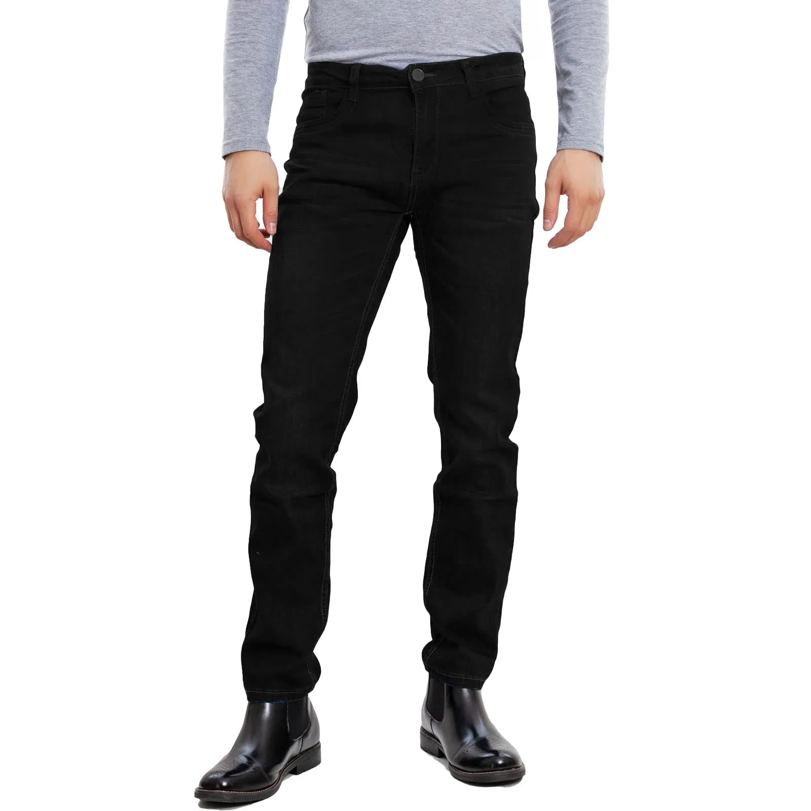 Toocool Jeans Uomo Regular Fit Denim LE-2487 Nero 54 - immagine 1
