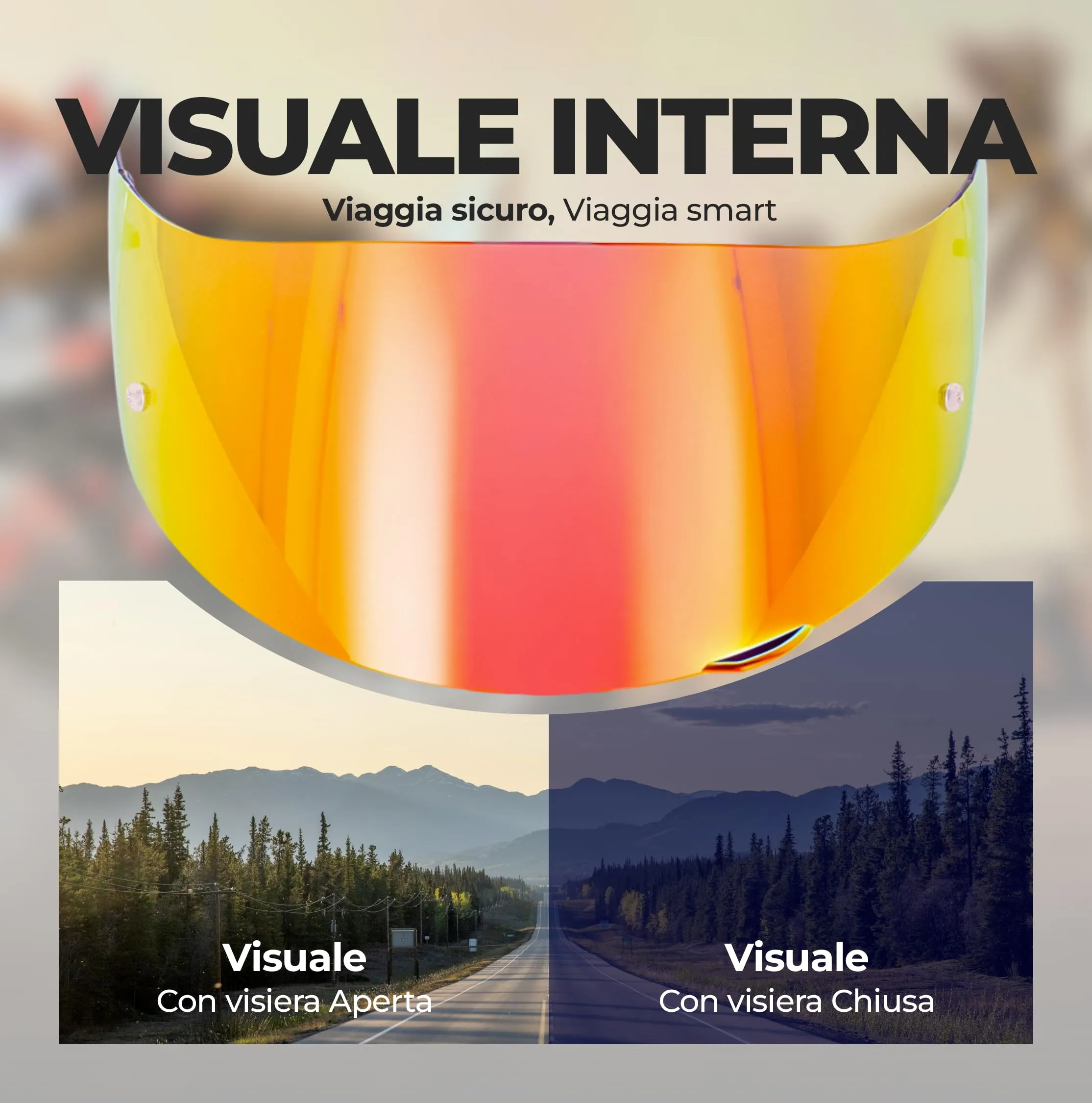 Everalo Visiera per Casco AGV K1, K1s, K3sv, K5, K5s, GT2 - immagine 6