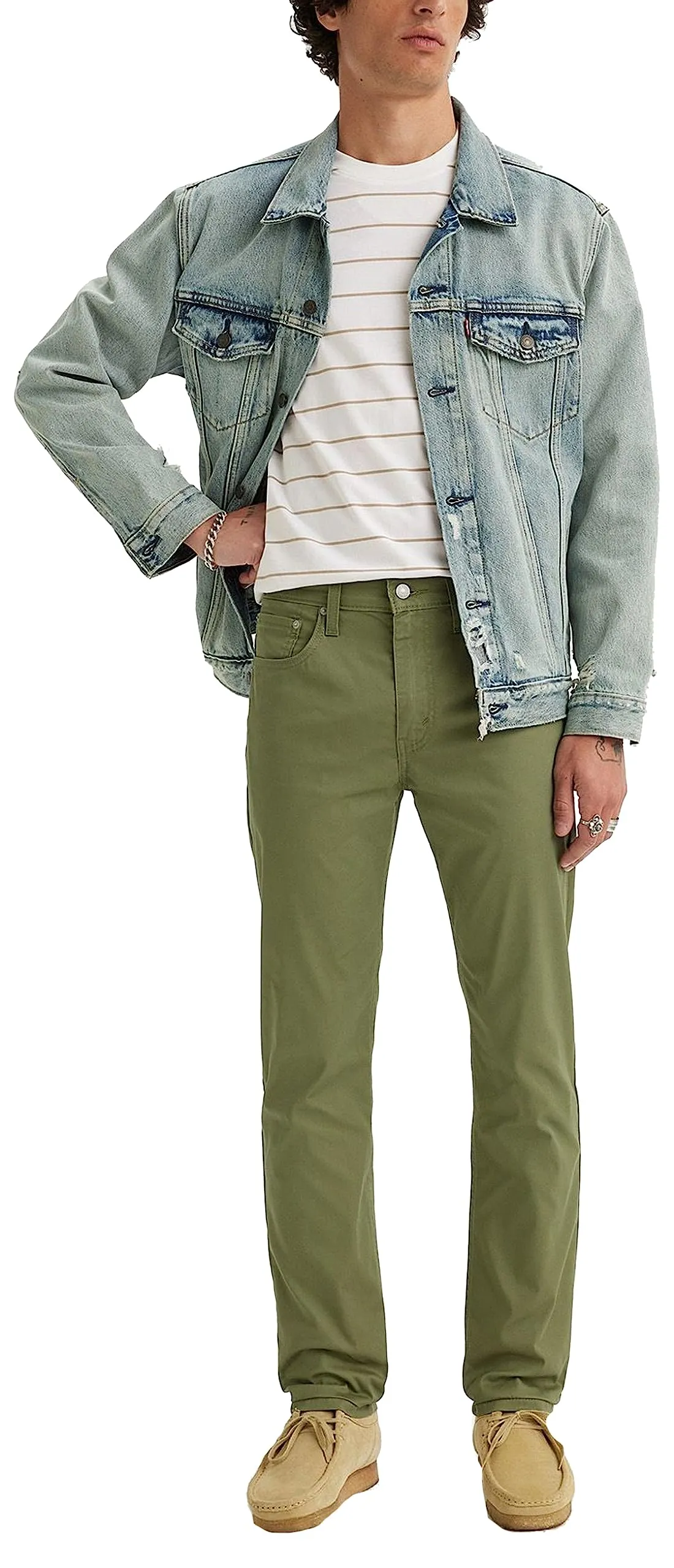 Levi's 502 Taper Jeans Uomo, Bluish Olive Lightweight, 30W / 34L - immagine 1