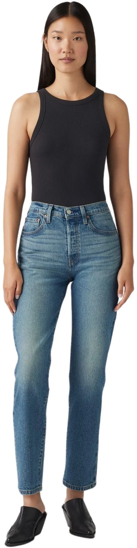 Levi's 501 Crop Jeans Donna, Stand Off, 28W / 28L - immagine 4