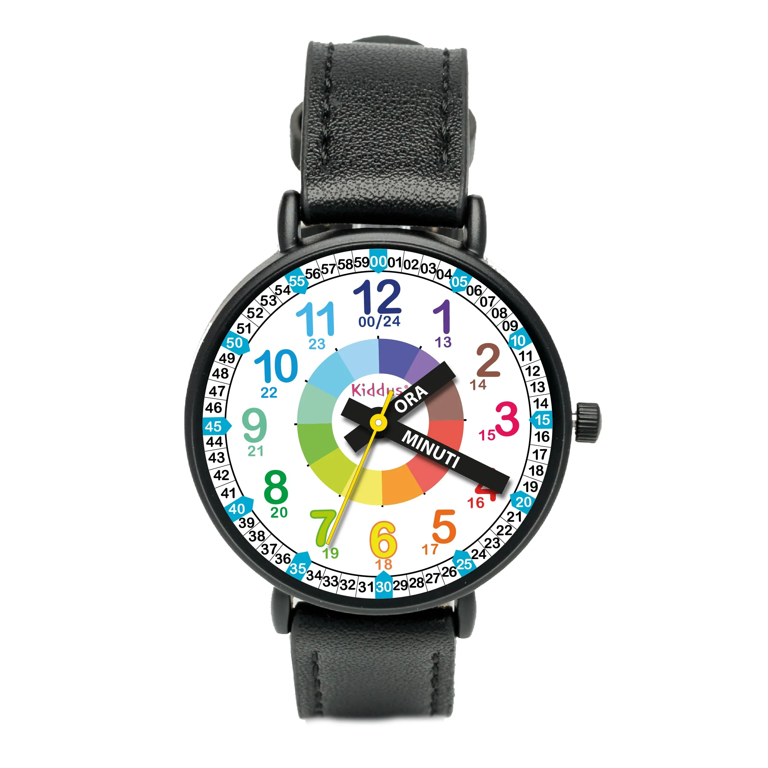Kiddus Orologio Educativo Analogico Didattico per Bambini 5-10 Anni, Movimento Giapponese - immagine 5