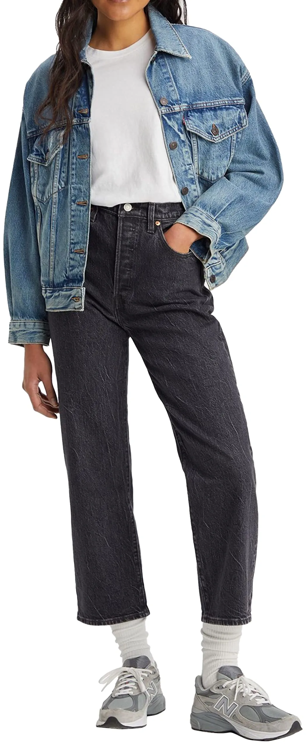 Levi's Ribcage Straight Ankle Jeans, Soda Spring, 26W / 27L - immagine 6