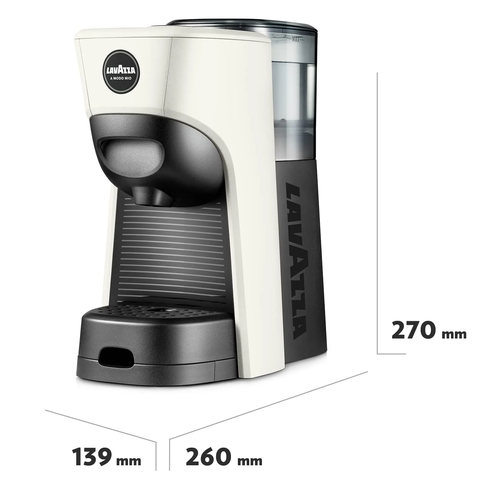 Lavazza A Modo Mio Tiny Macchina per Caffè Bianca con 64 Capsule Qualità Rossa - immagine 6