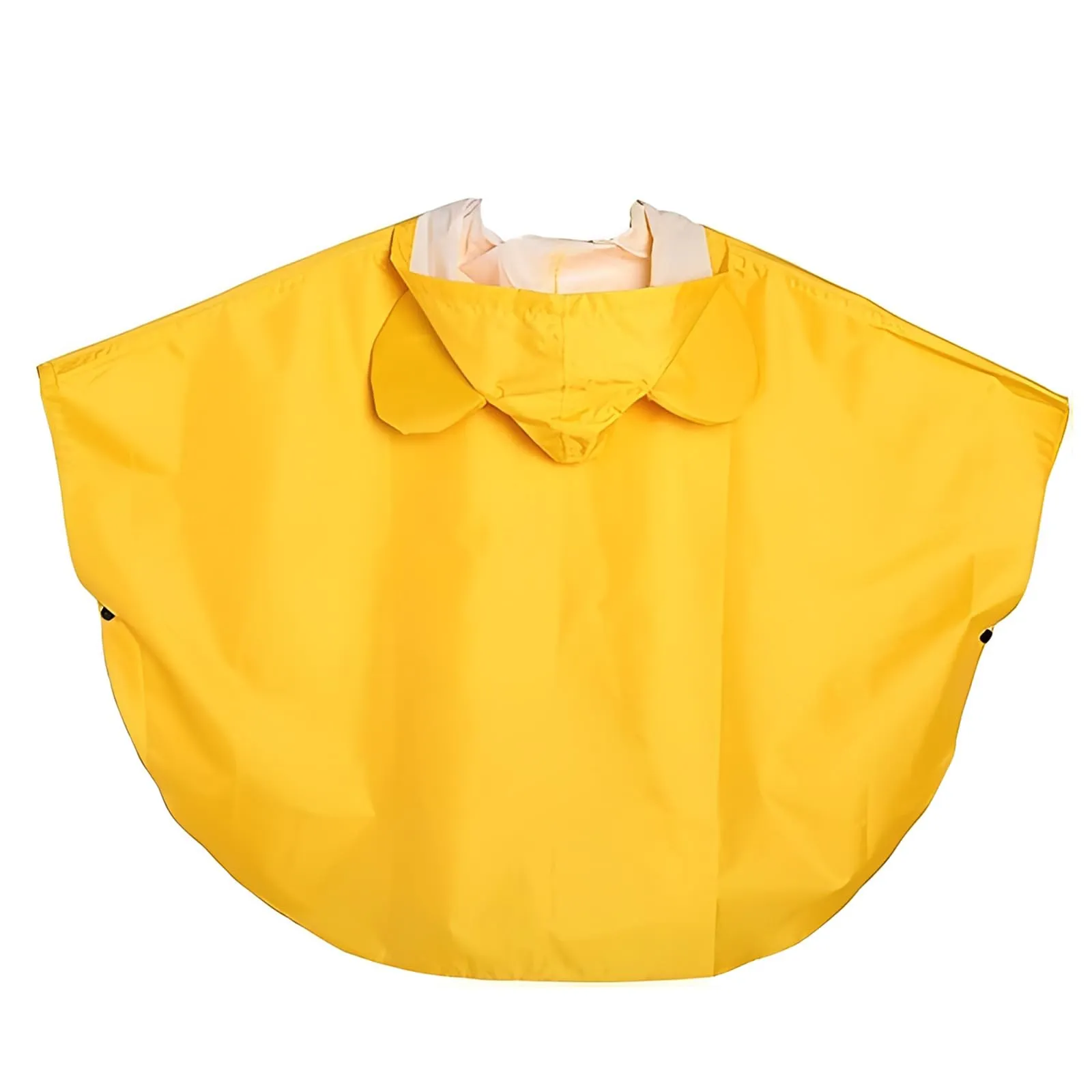 LATRAT Mantella Antipioggia per Bambini con Cappuccio, Giallo, S - immagine 2