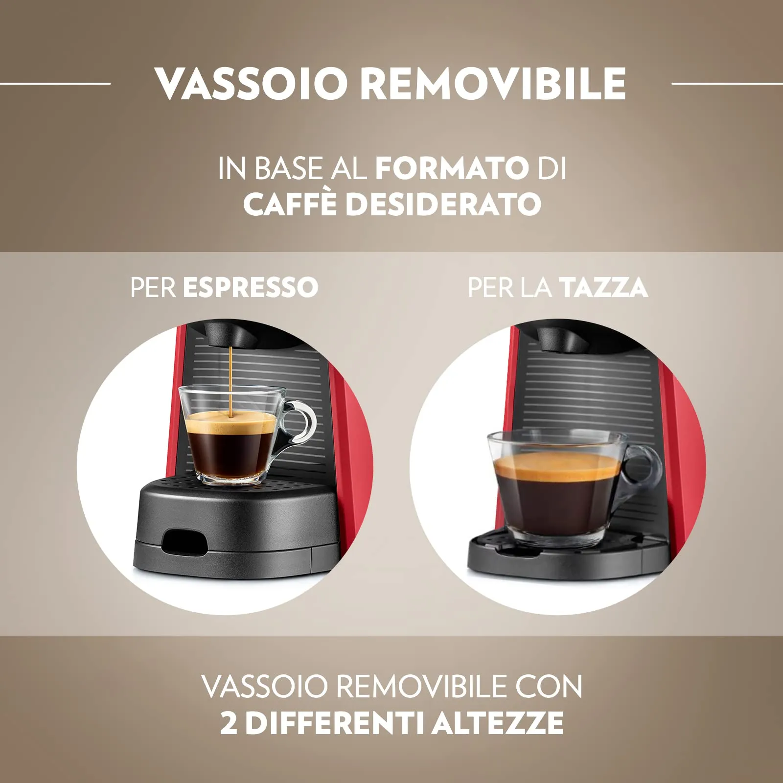Lavazza A Modo Mio Tiny Macchina per Caffè Rossa con 64 Capsule Qualità Rossa - immagine 4