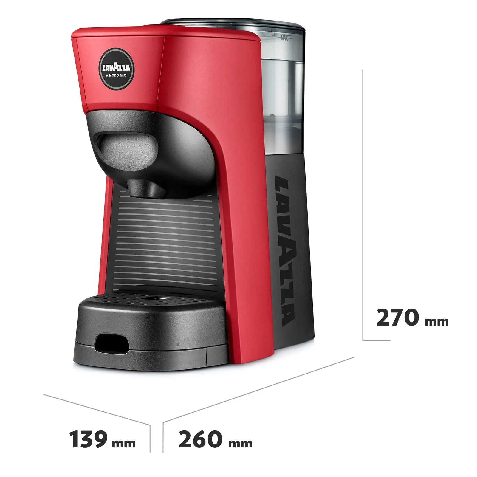 Lavazza A Modo Mio Tiny Macchina per Caffè Rossa con 64 Capsule Qualità Rossa - immagine 5