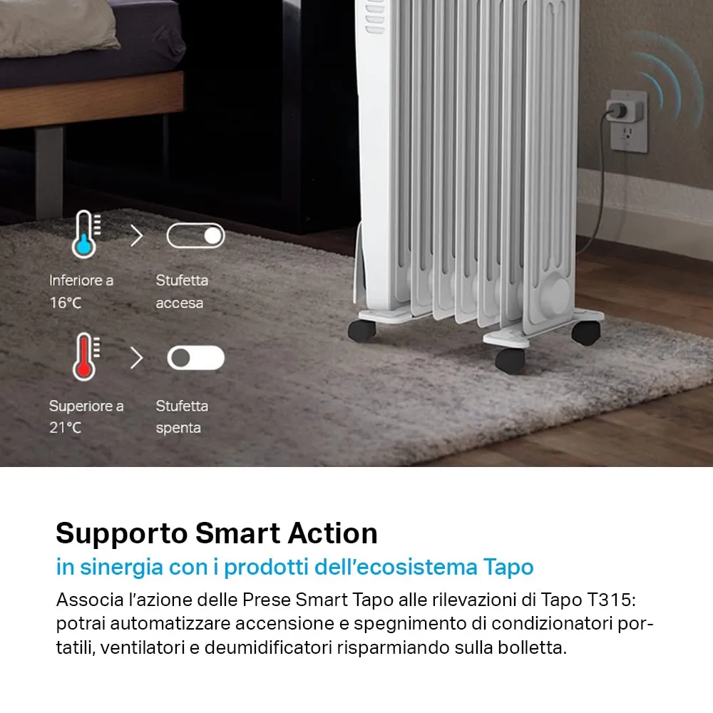 Tapo T315 Sensore Temperatura e Umidità Smart con Display E-Ink 2.7" - immagine 4