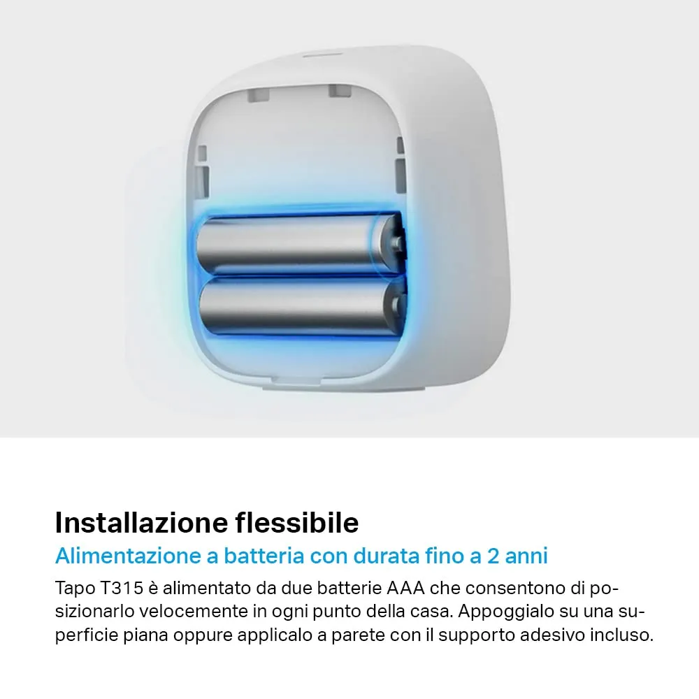 Tapo T315 Sensore Temperatura e Umidità Smart con Display E-Ink 2.7" - immagine 6