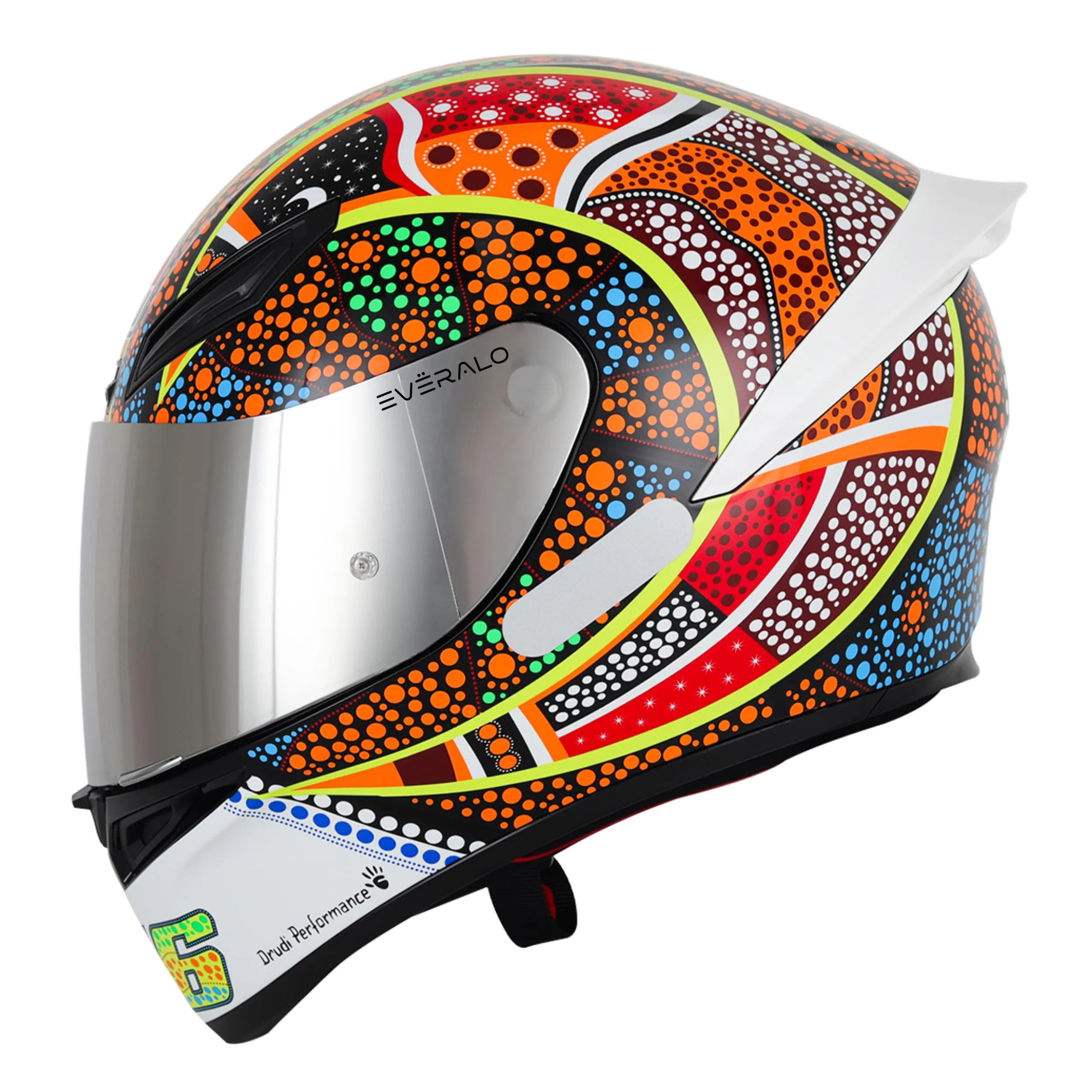 Everalo Visiera per Casco AGV K1 K1s K3sv K5 K5s GT2 Argento Cromo - immagine 5