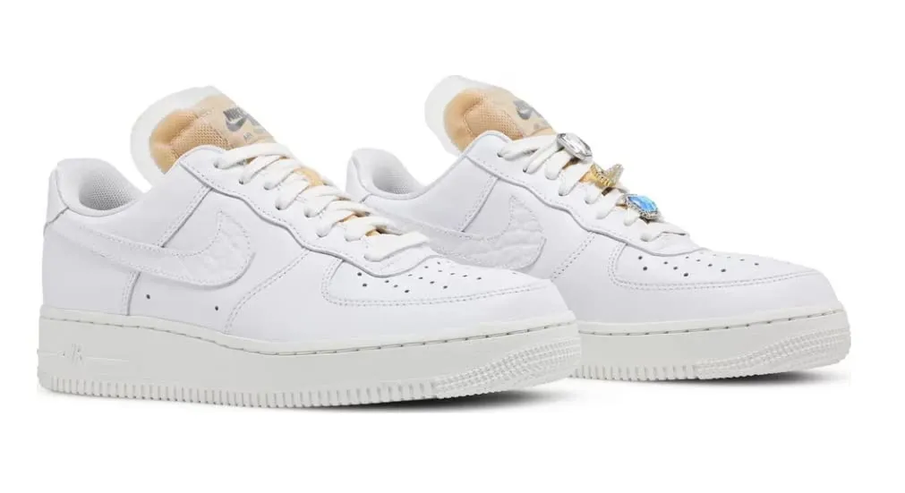 Nike Air Force 1 Sage Low Ar5339-100 White Summit White Jewel Bling - immagine 2