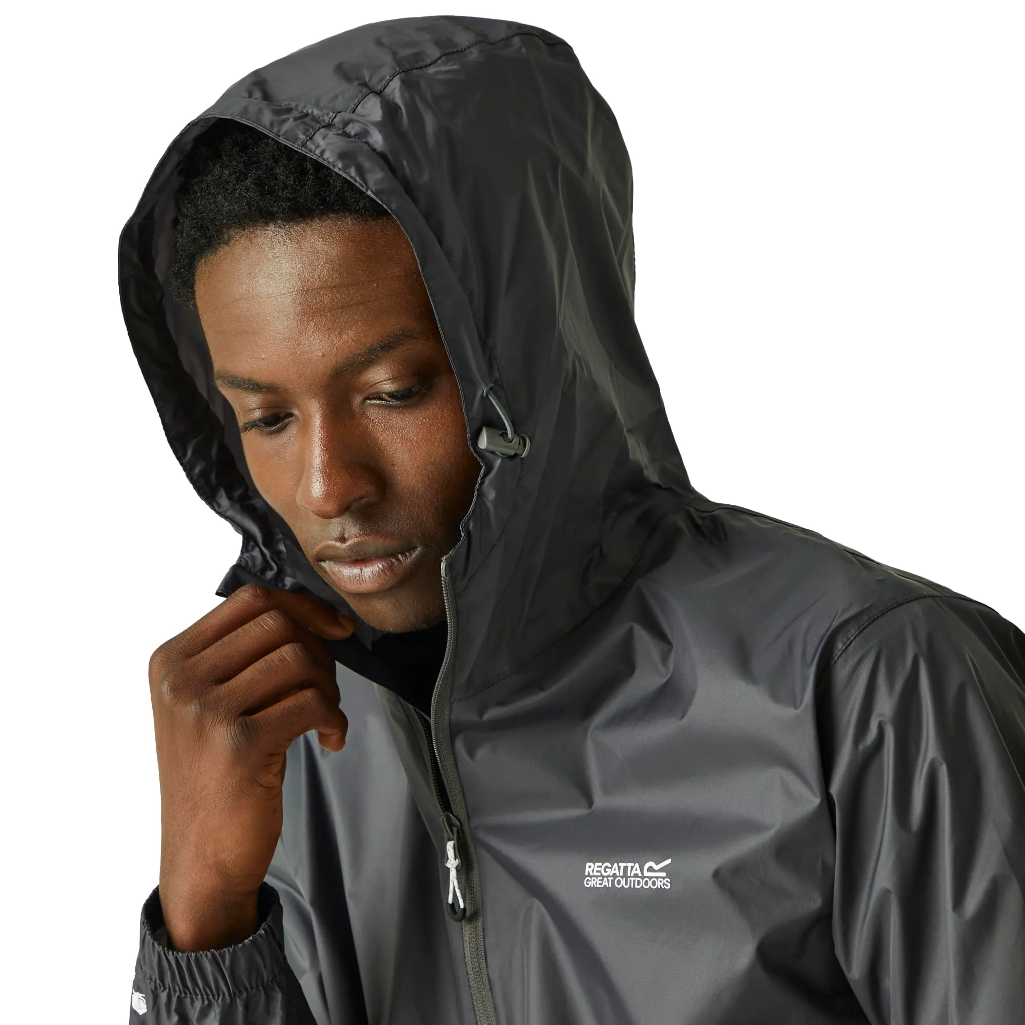 Regatta Pack-It III Giacca Impermeabile da Uomo, Grigio, 5XL Plus - immagine 5