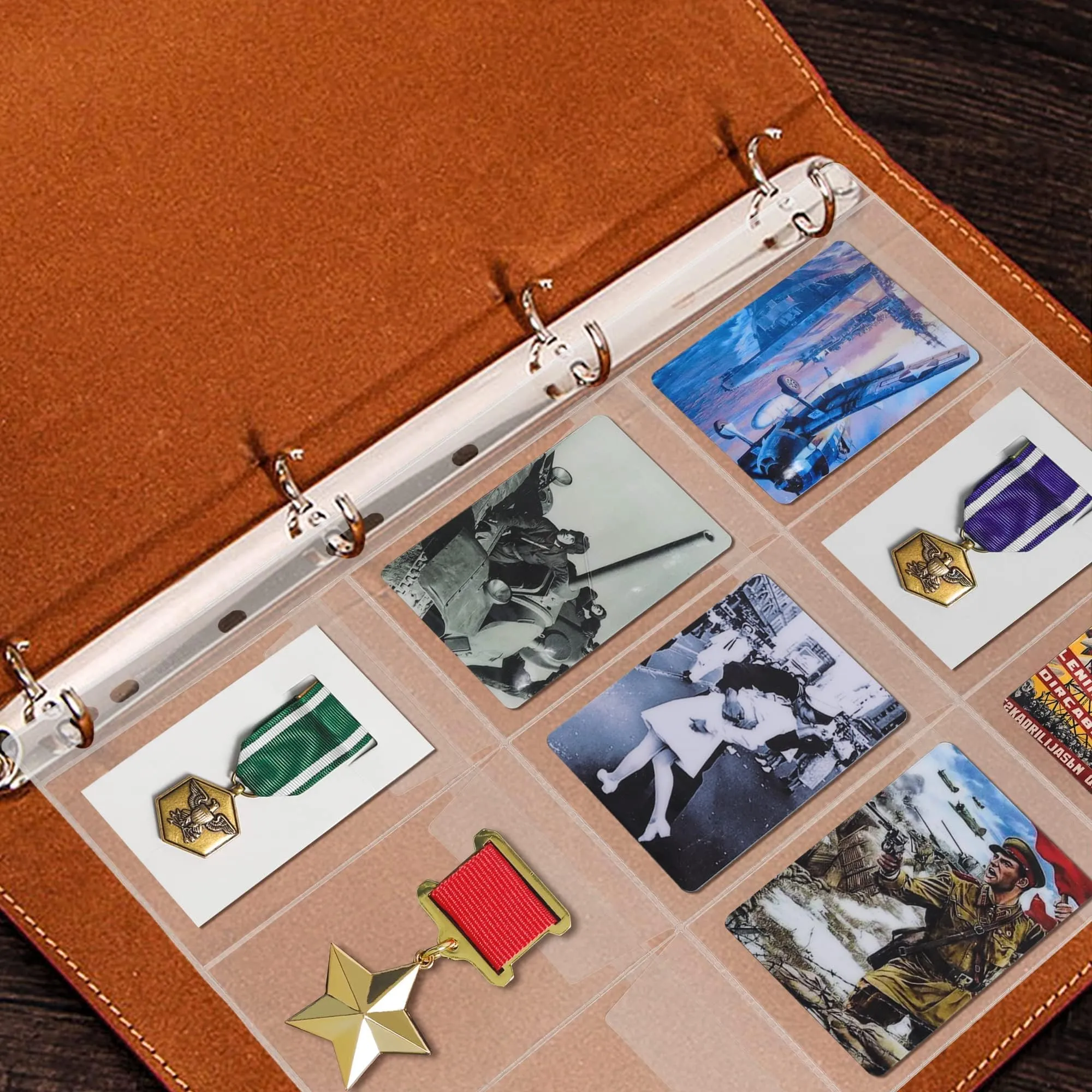 Uncle Paul Fogli con tasche per monete, 10 fogli, 90 tasche (65 mm × 93 mm) - immagine 7