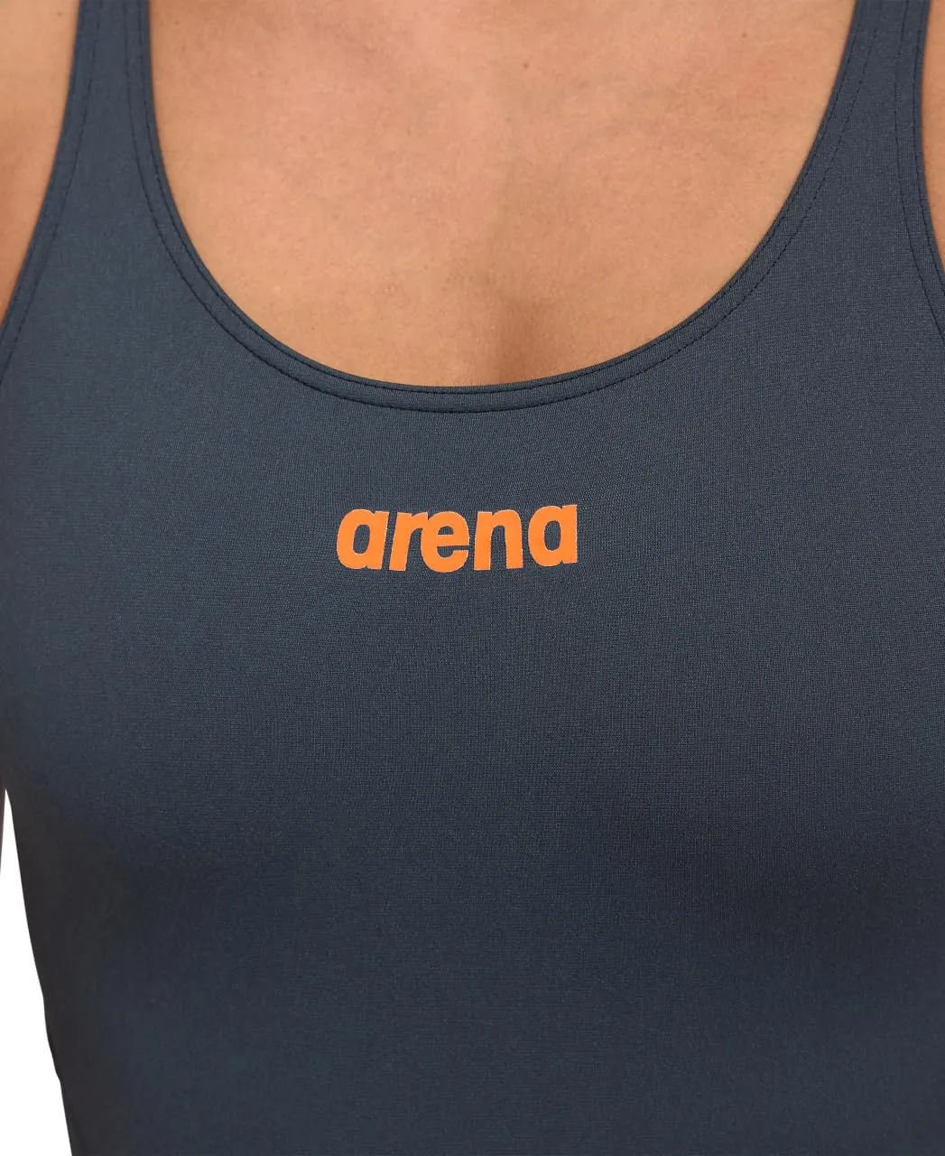 Arena Team Tech Solid Costume da Bagno, Nero Asfalto, 128 - immagine 4