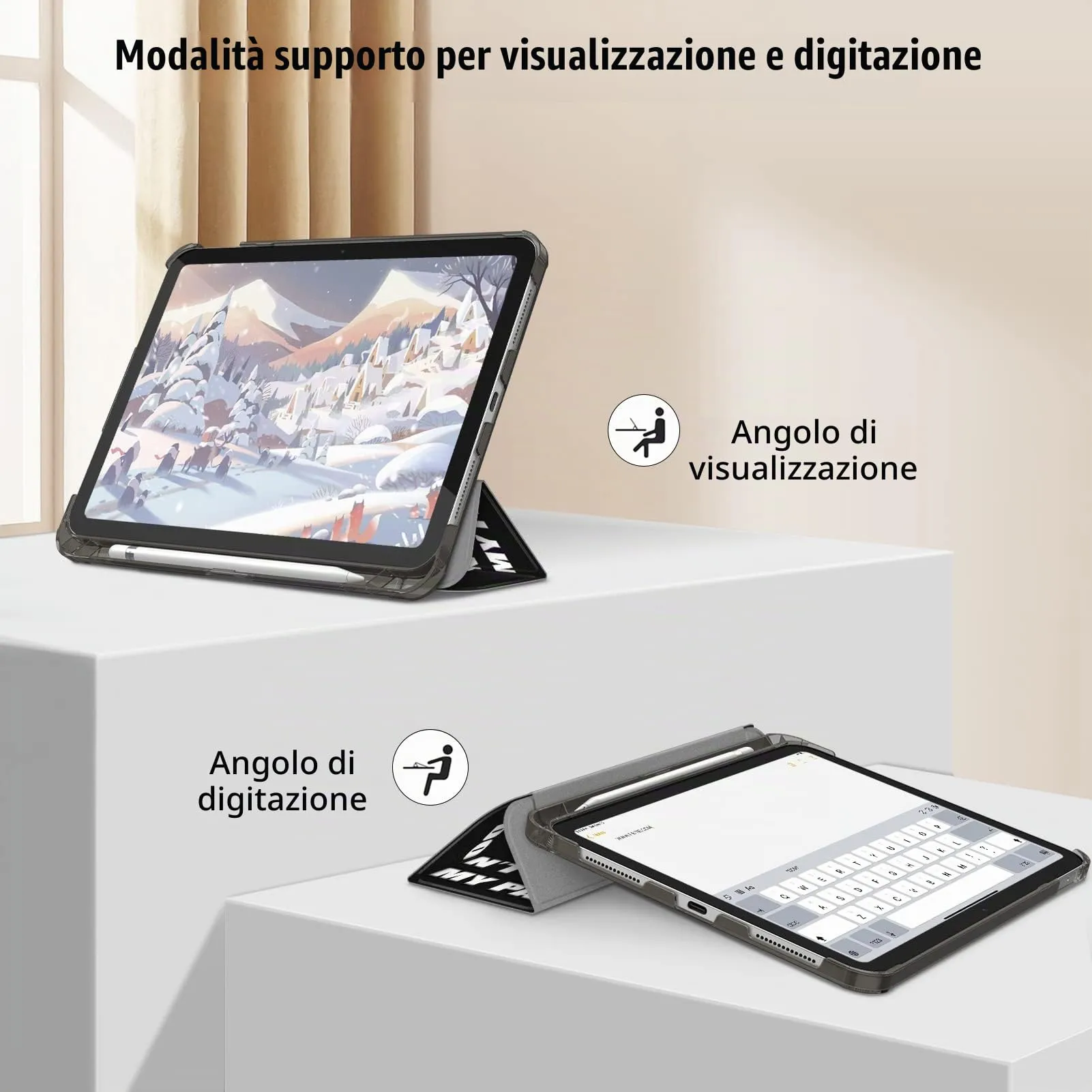 FINTIE Cover for iPad 11th Gen 11" (2025) and iPad 10th Gen 10.9" (2022) Animalier Pattern - immagine 3