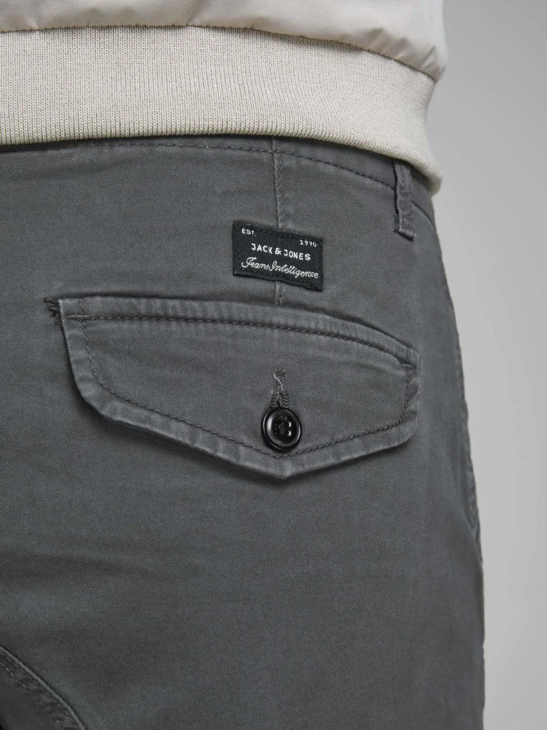 Jack & Jones Pantaloni Cargo da Uomo, Grigio Basaltico, 33W x 32L - immagine 4