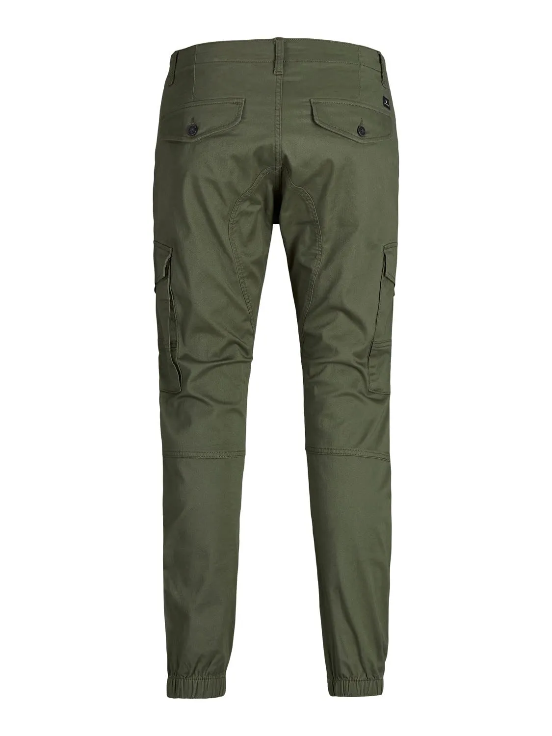 Jack & Jones Pantaloni Cargo Slim Elasticizzati in Cotone, Verde Foresta, 34W/30L - immagine 3