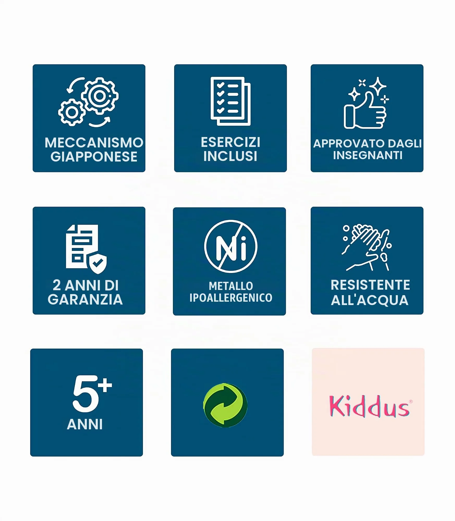 Kiddus Orologio Educativo Analogico per Bambini 5-10 Anni, Movimento Giapponese - immagine 8