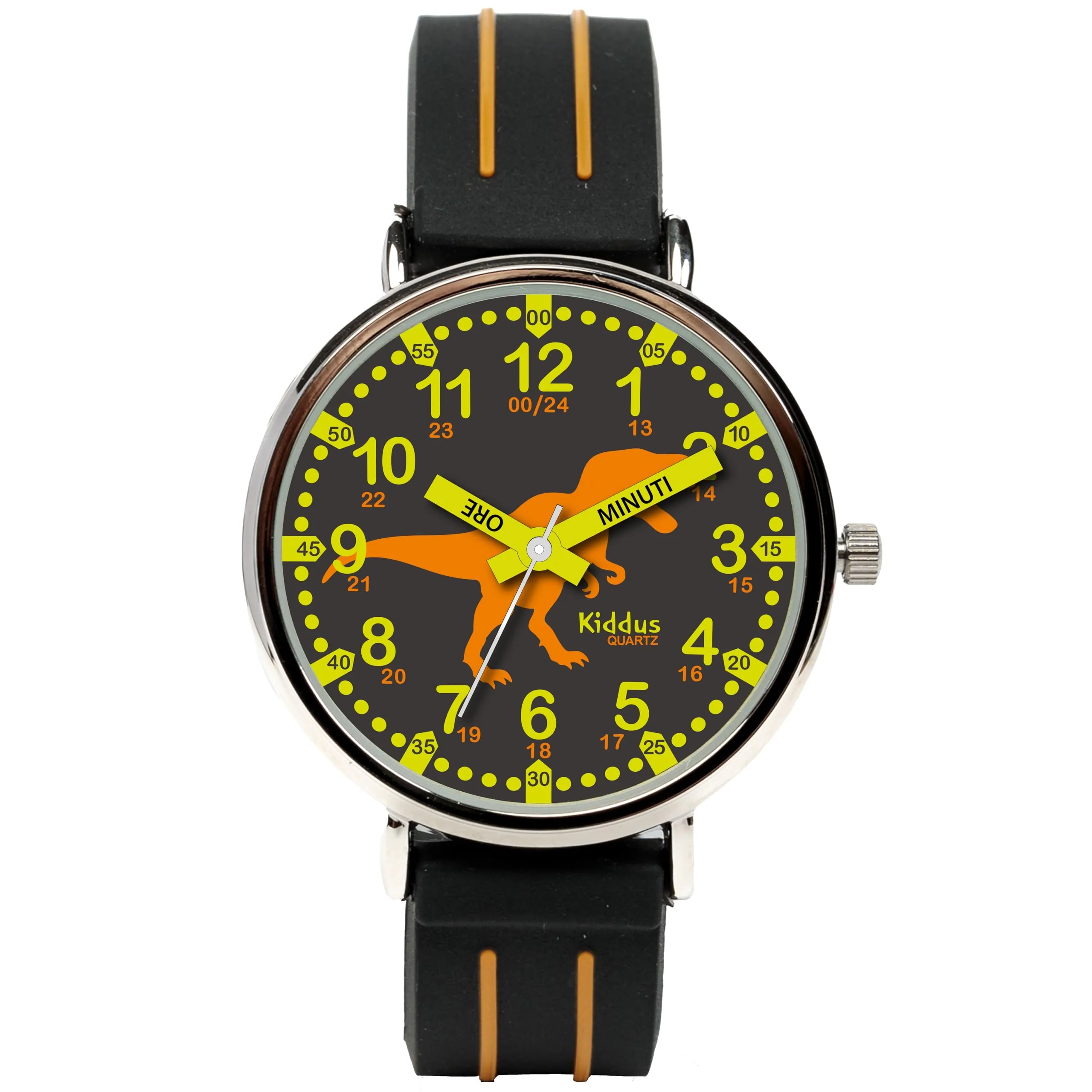 Kiddus Orologio Educativo Analogico per Bambini 5-10 Anni, Movimento Giapponese, KI10348B - immagine 5