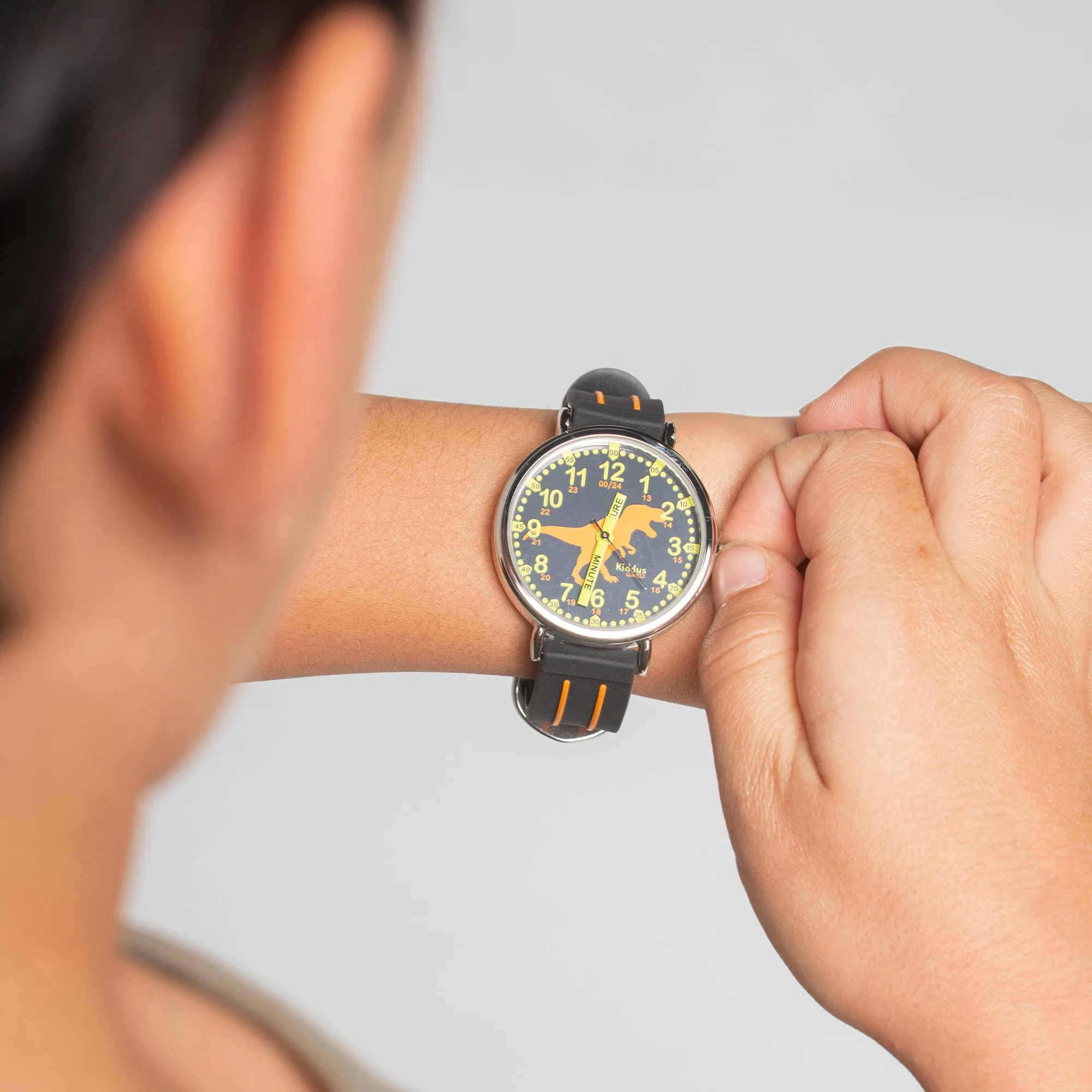 Kiddus Orologio Educativo Analogico per Bambini 5-10 Anni, Movimento Giapponese, KI10348B - immagine 7
