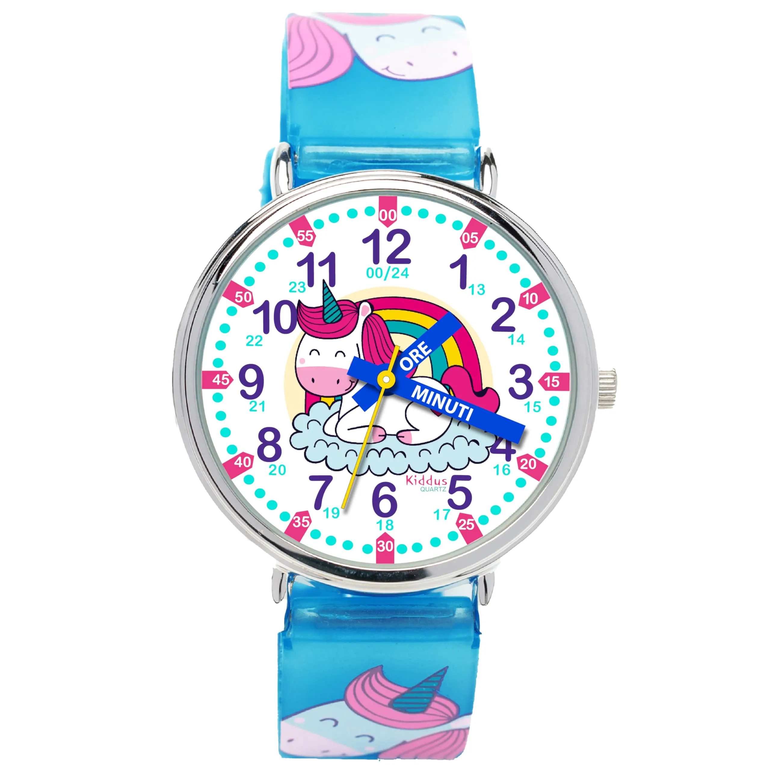 Kiddus Orologio Educativo Analogico per Bambini dai 5 ai 10 Anni, Movimento Giapponese - immagine 5