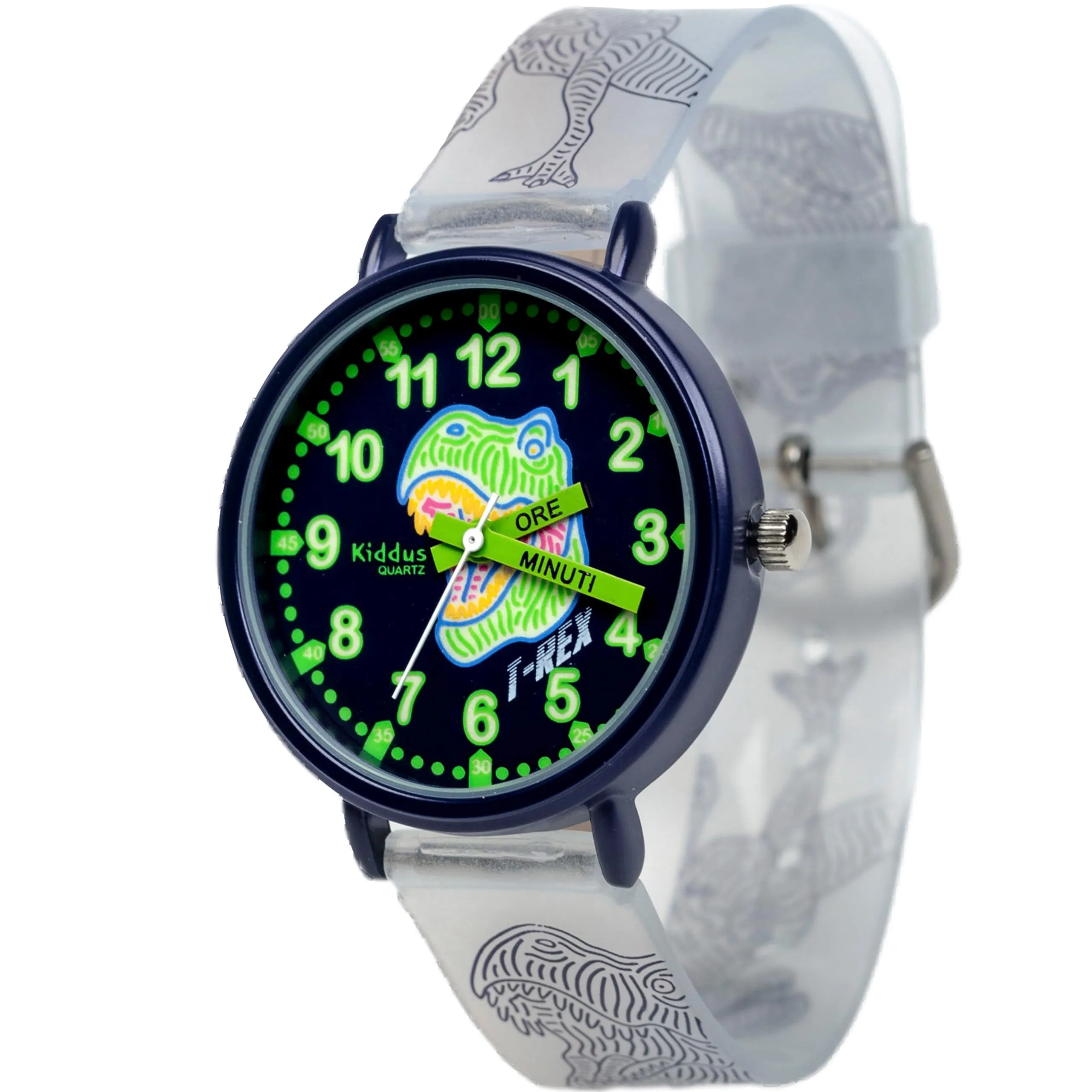 Kiddus Orologio Educativo Analogico per Bambini 5-10 Anni, Movimento Giapponese - immagine 1