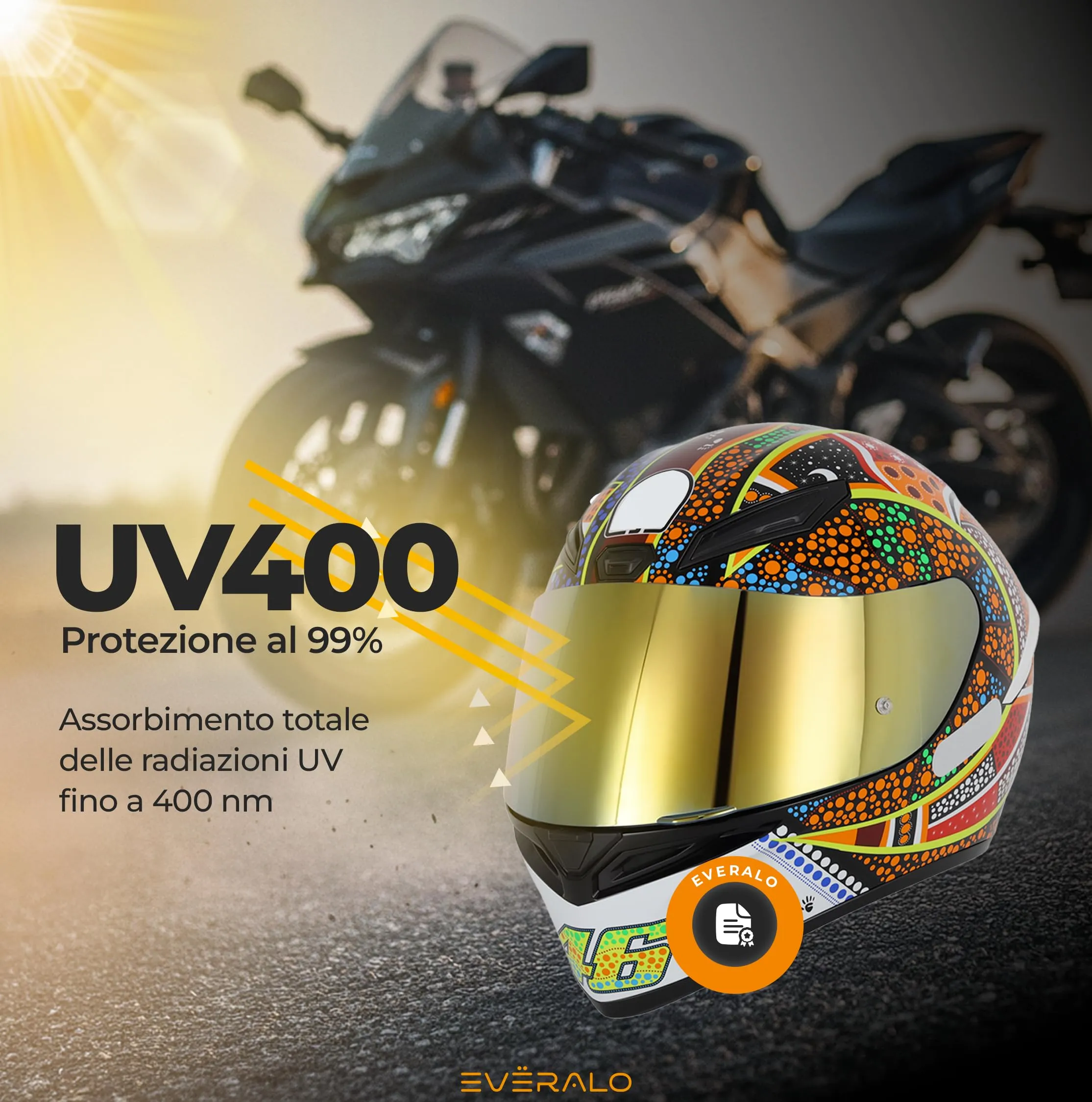 Everalo Visiera per Casco AGV K1 K1s K3sv K5 K5s GT2 - immagine 9