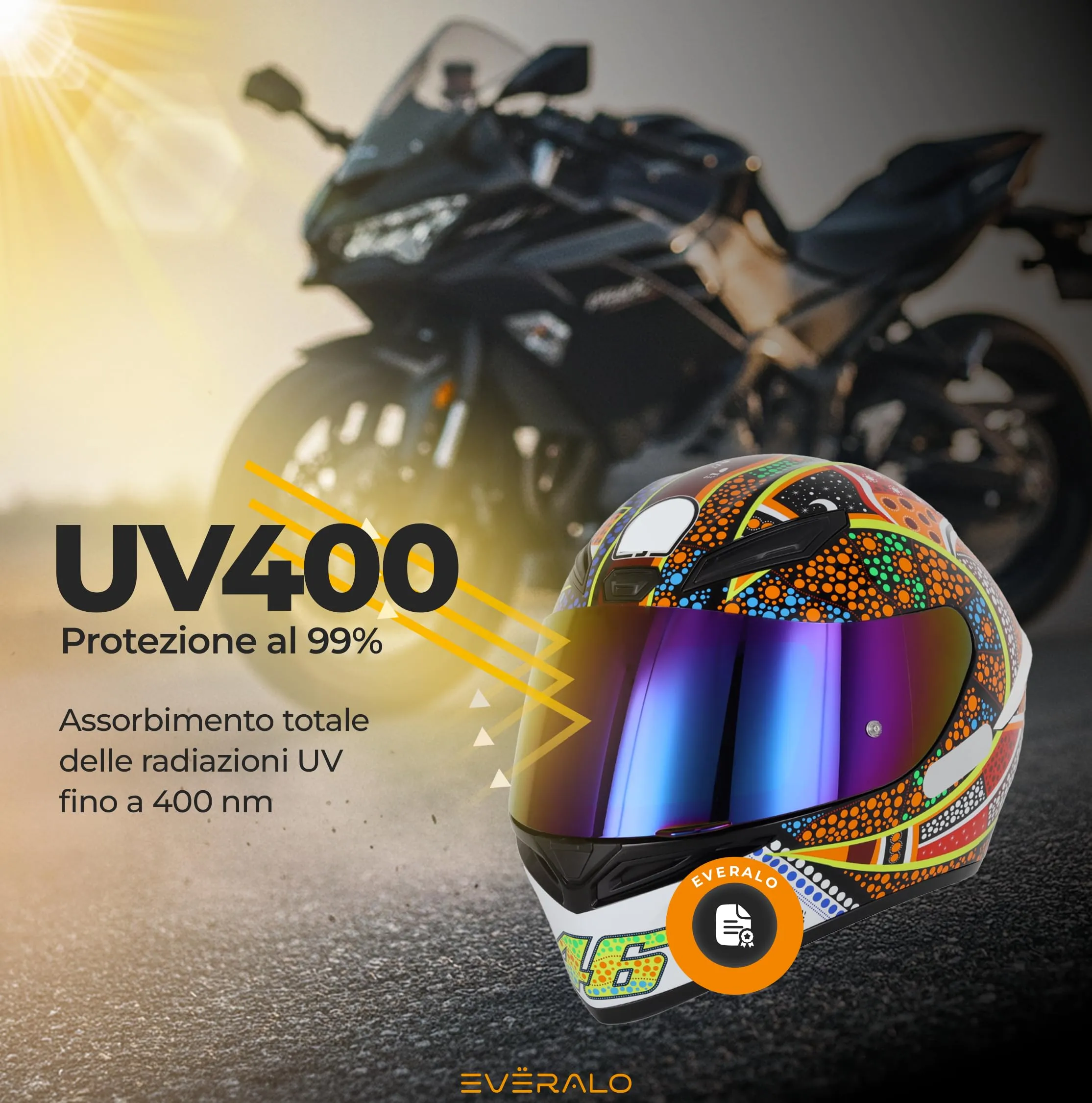 Everalo Visiera per Casco AGV K1 K1s K3sv K5 K5s GT2 - immagine 9