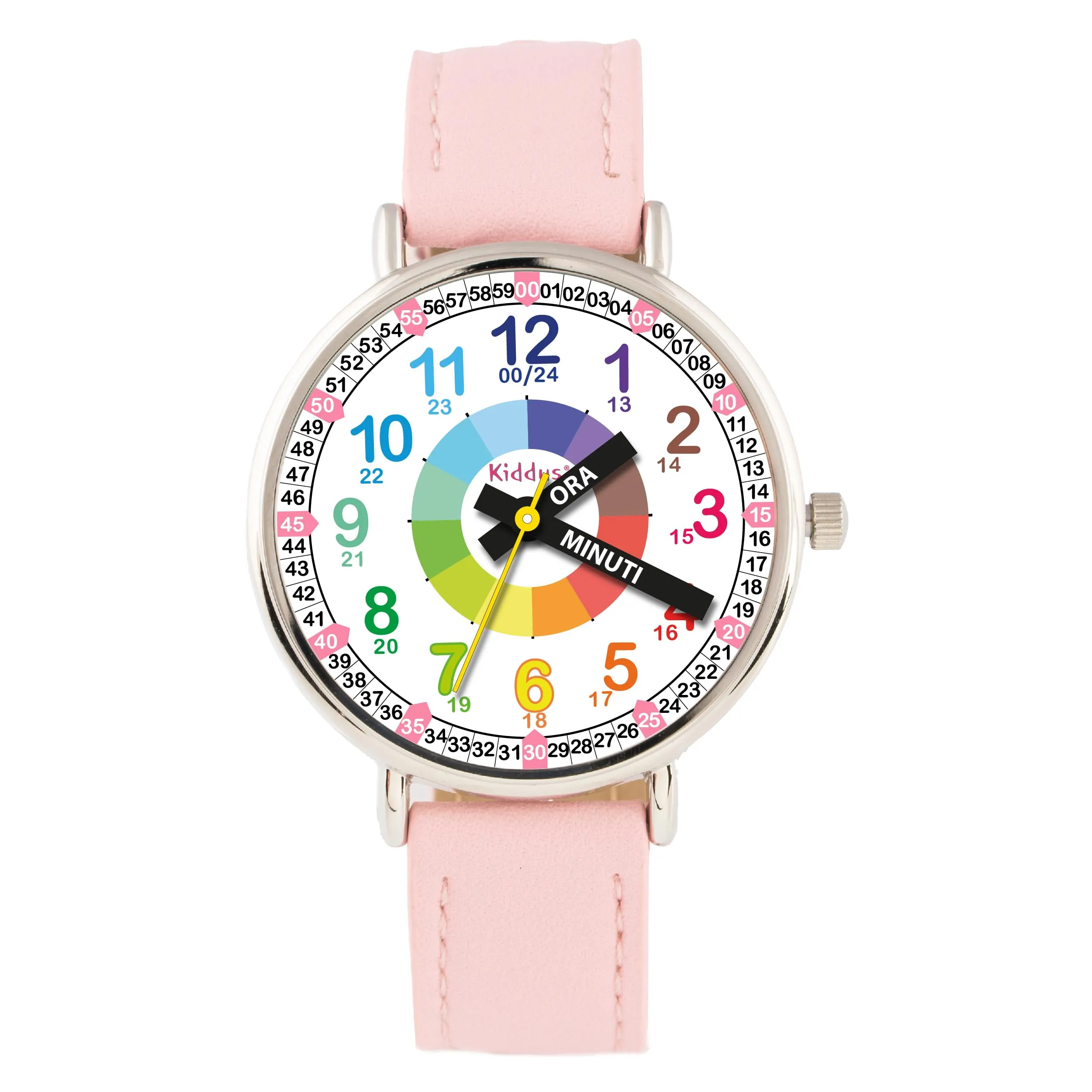 Kiddus Orologio Educativo Analogico per Bambini 5-10 Anni, Movimento Giapponese - immagine 5