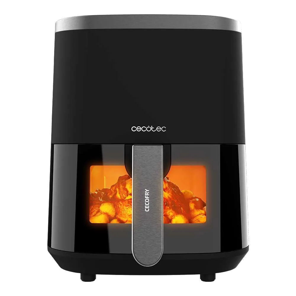 Cecotec Cecofry Fantastik Window 4000 Air Fryer, 1400 W, 4 L, 9 Menu, Controllo Tattile, Tecnologia Perfectcoo - immagine 1
