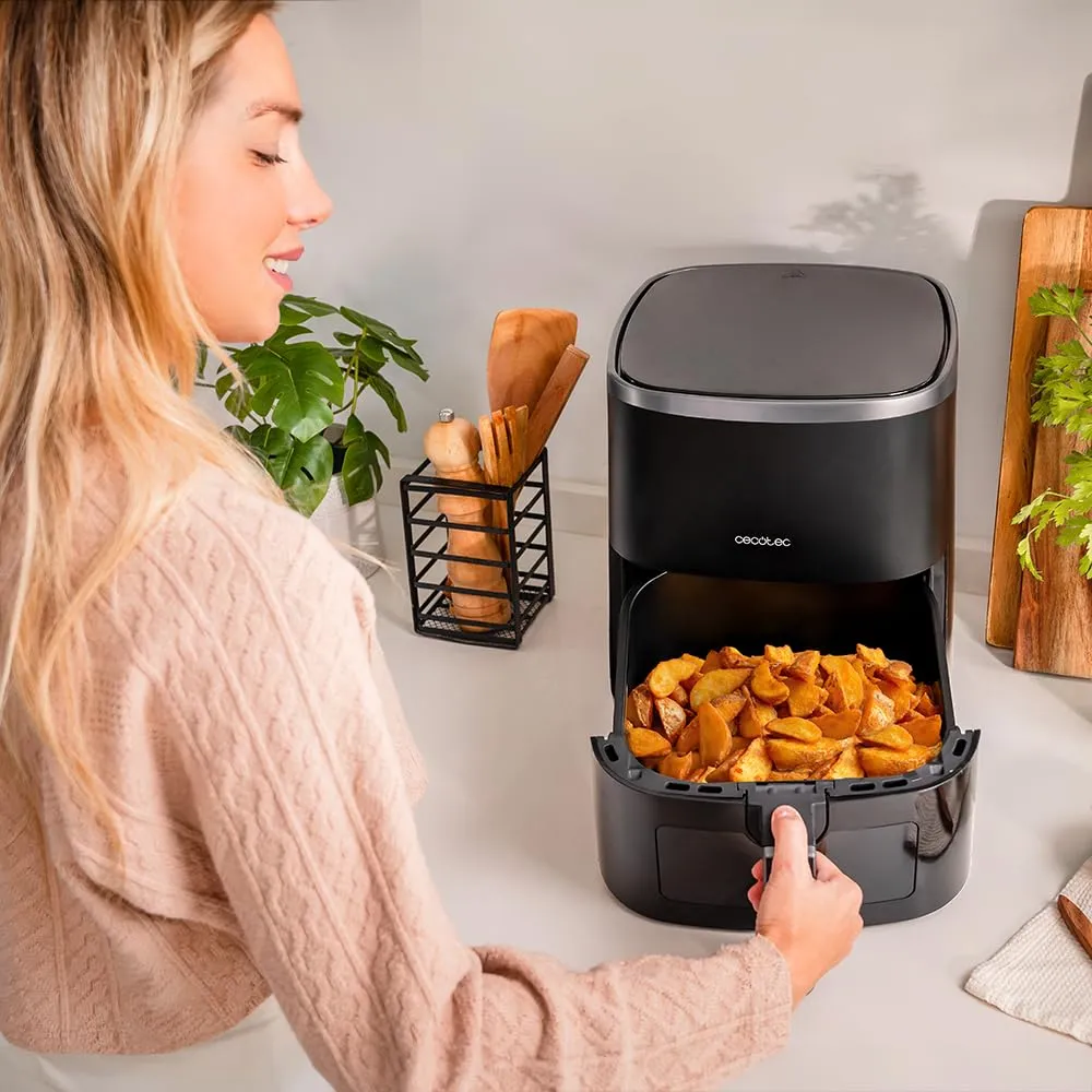 Cecotec Cecofry Fantastik Window 4000 Air Fryer, 1400 W, 4 L, 9 Menu, Controllo Tattile, Tecnologia Perfectcoo - immagine 10