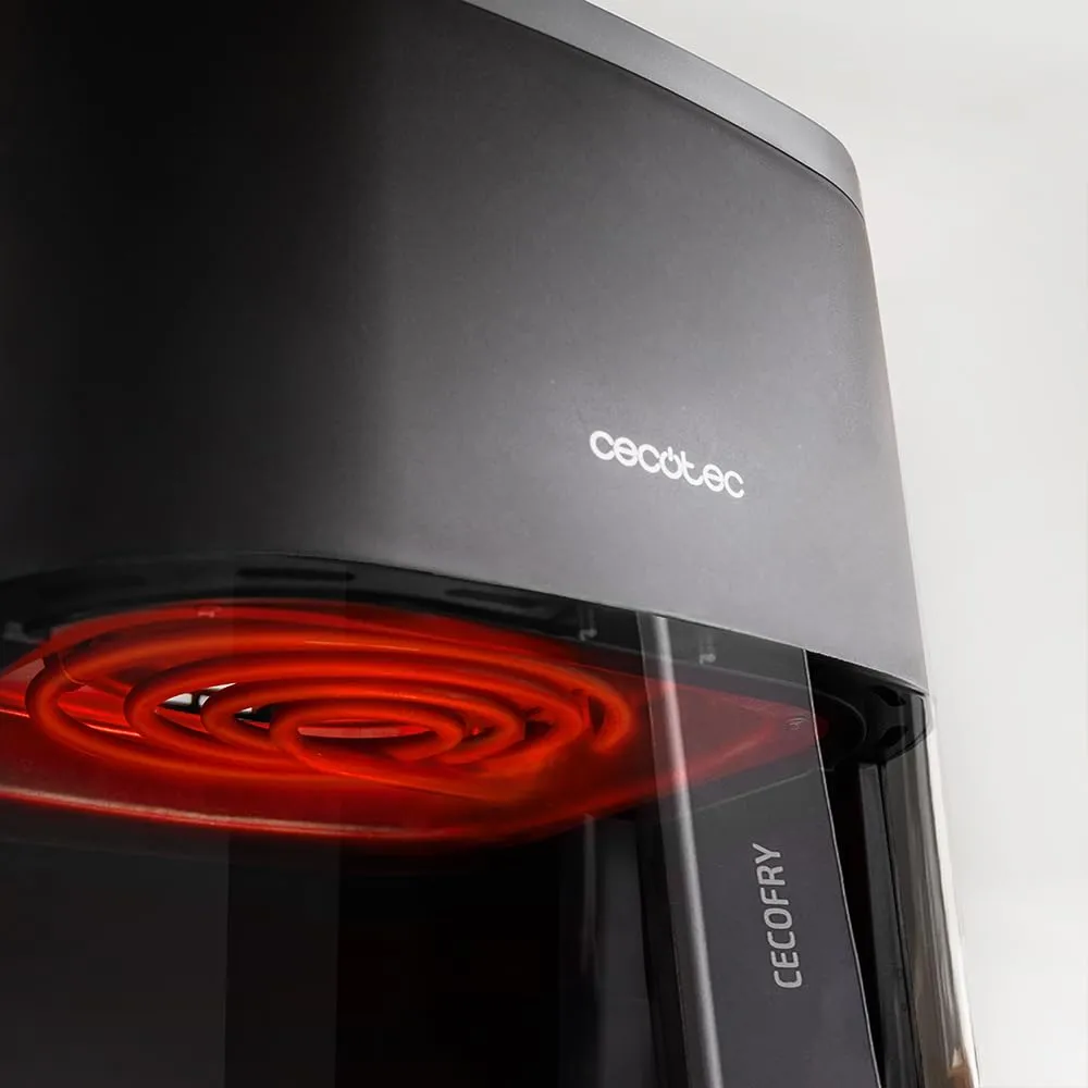 Cecotec Cecofry Fantastik Window 4000 Air Fryer, 1400 W, 4 L, 9 Menu, Controllo Tattile, Tecnologia Perfectcoo - immagine 11