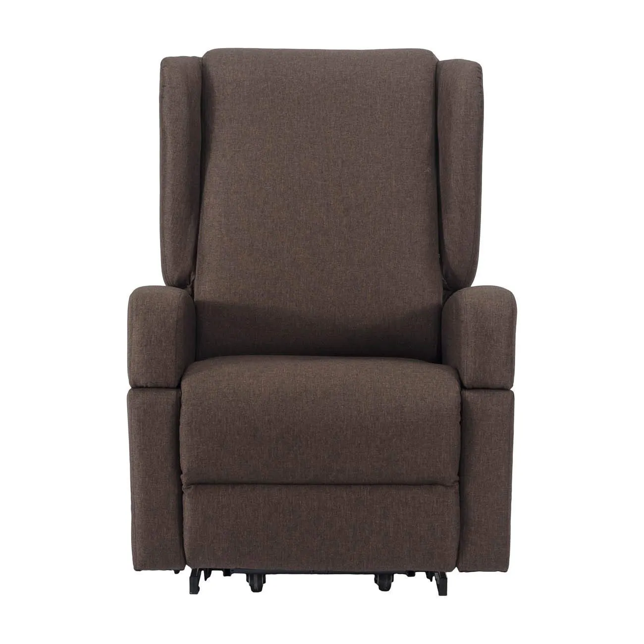 Poltrone Italia Poltrona Relax Elettrica Vertical, 2 Motori, Reclinazione Indipendente Schienale e Pediera, Roller, Braccioli Estraibili, Tavolino, Memory, Marrone - immagine 8