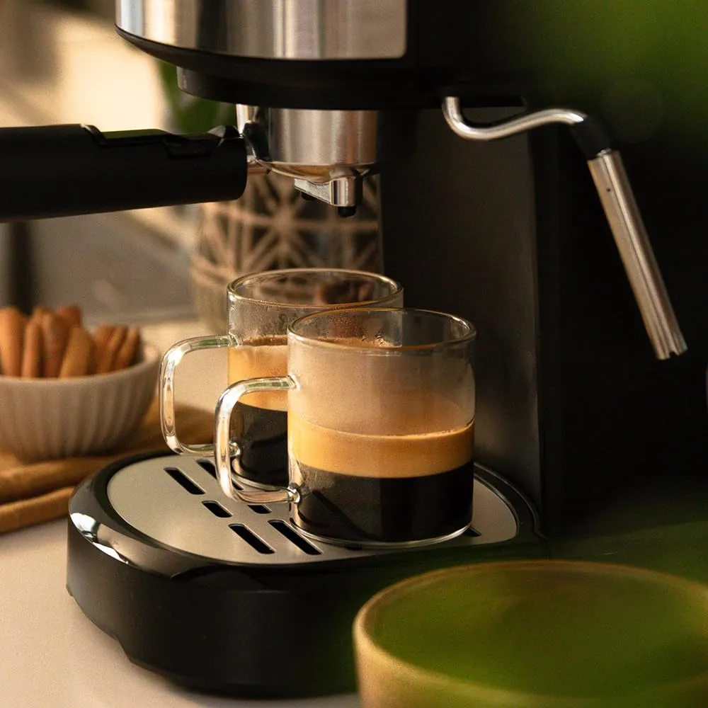 Cecotec Compact Power Espresso 20 Pecan, 1100 W, 20 bar, sistema Thermoblock, vaporizzatore orientabile, 1,25 litri - immagine 4