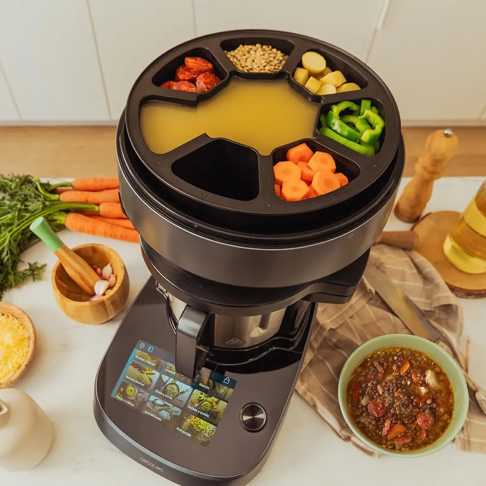 Cecotec Mambo CooKing Total Gourmet Robot da Cucina Multifunzione, 2200 W, 45 Funzioni, Brocca Unique 5L e Brocca Victory 5L - immagine 4