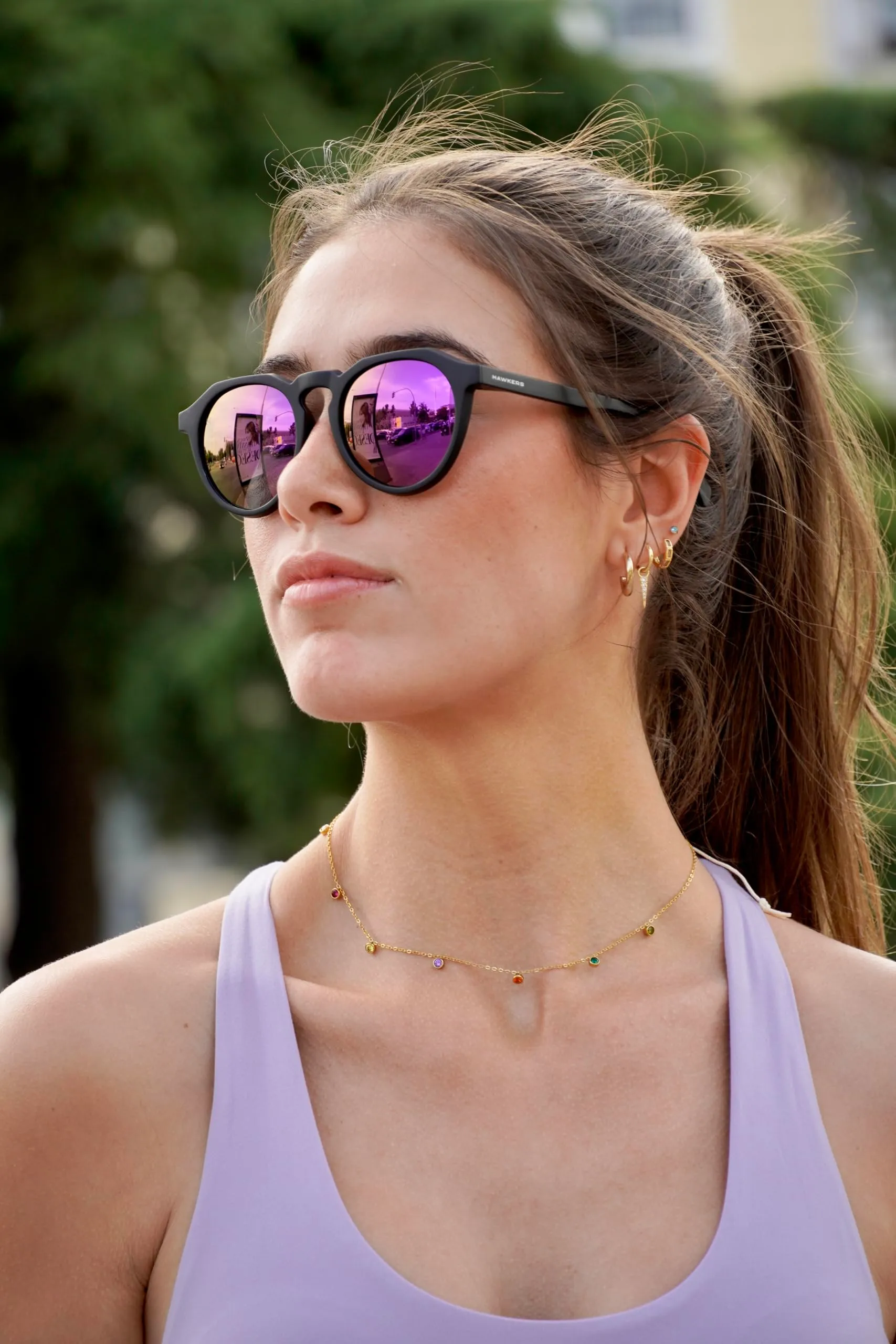 Hawkers Warwick Unisex Sunglasses - Raw Joker Polarized/Black - immagine 6