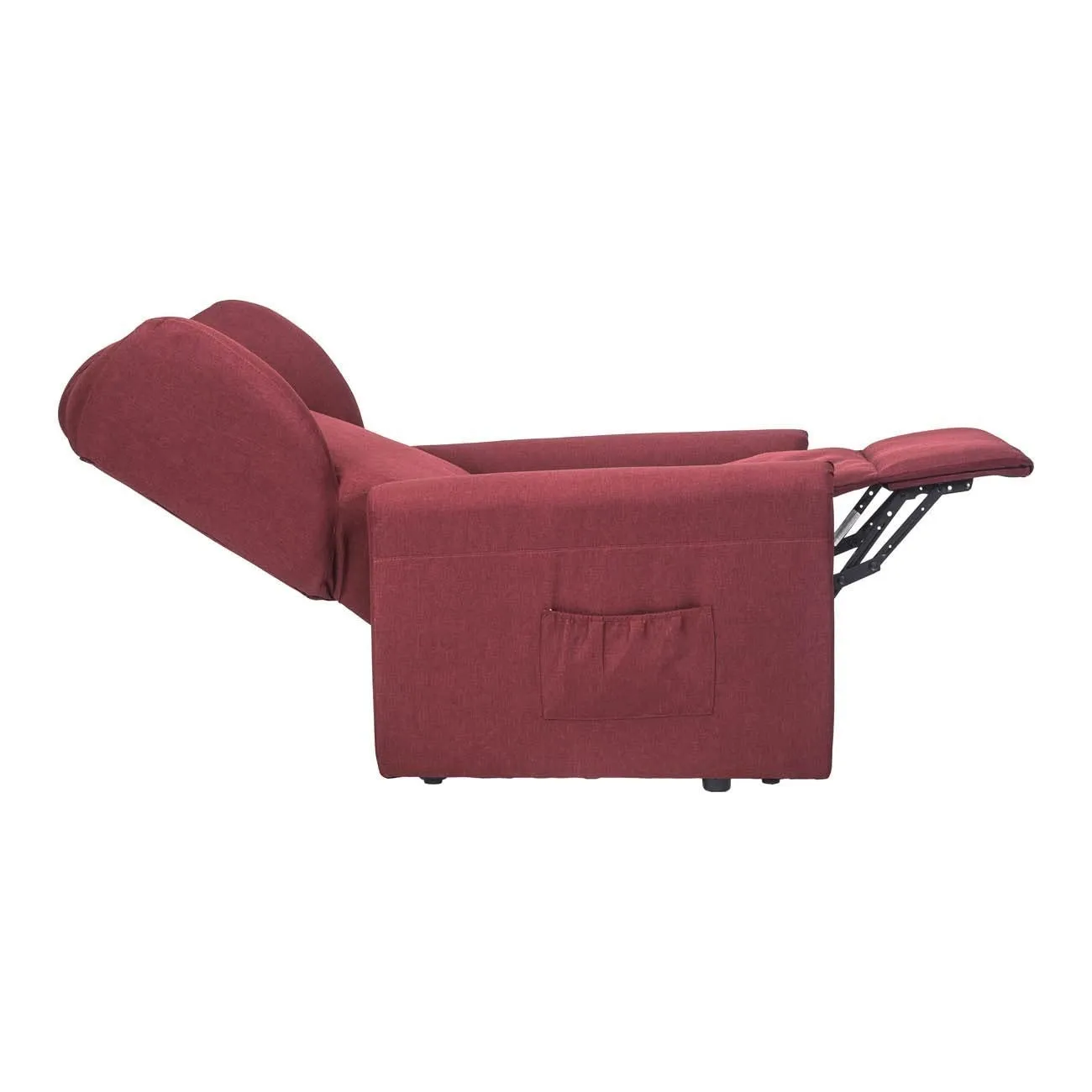 Poltrone Italia Poltrona Large Relax Elettrica Rinforzata, 2 Motori, Reclinazione Indipendente 180°, Max 160 kg, Rosso - immagine 5