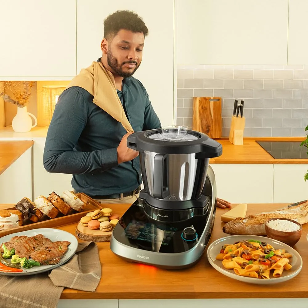 Cecotec Mambo CooKing Victory Robot da Cucina Multifunzione 1700W, 45 Funzioni, Brocca 5L, Vaporiera e Cestello per Bollire - immagine 5