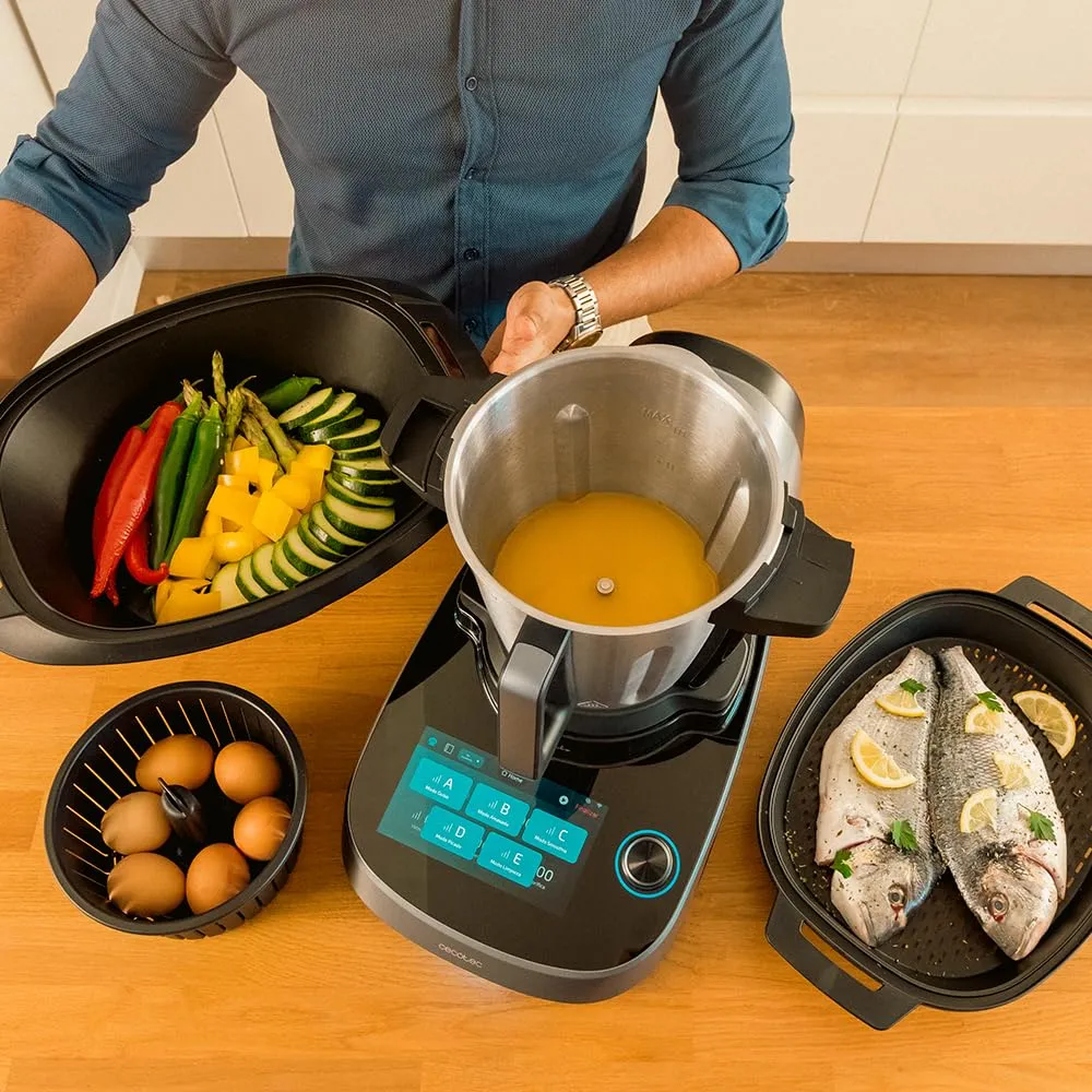 Cecotec Mambo CooKing Victory Robot da Cucina Multifunzione 1700W, 45 Funzioni, Brocca 5L, Vaporiera e Cestello per Bollire - immagine 10