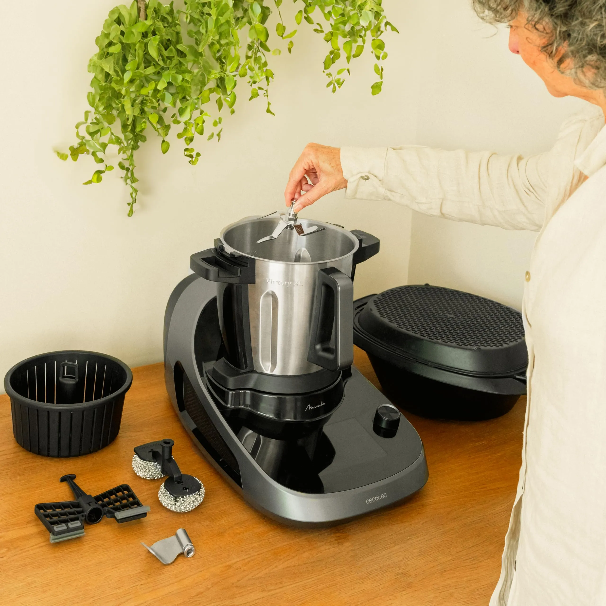 Cecotec Mambo CooKing Victory Robot da Cucina Multifunzione 1700W, 45 Funzioni, Brocca 5L, Vaporiera e Cestello per Bollire - immagine 11