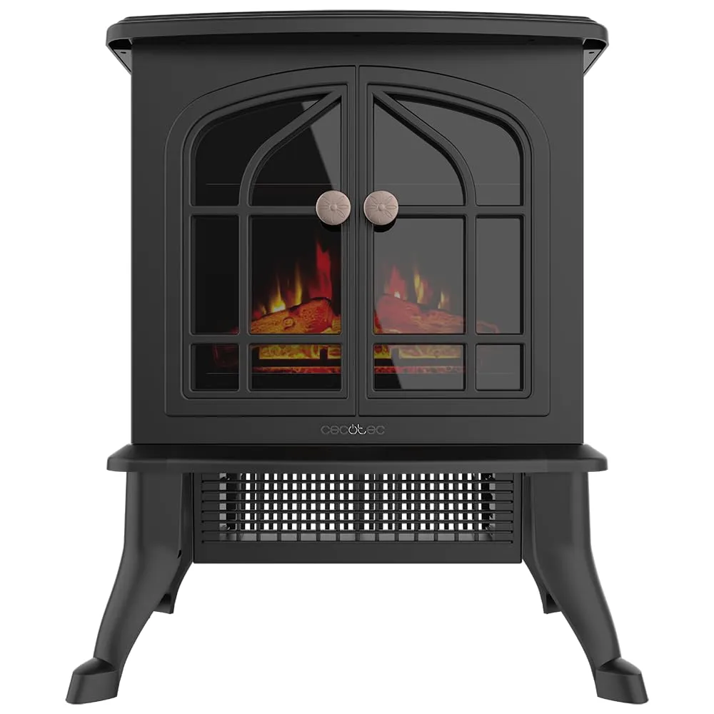 Cecotec 08268 Camino Elettrico da Terra, 2000 W, Nero - immagine 1