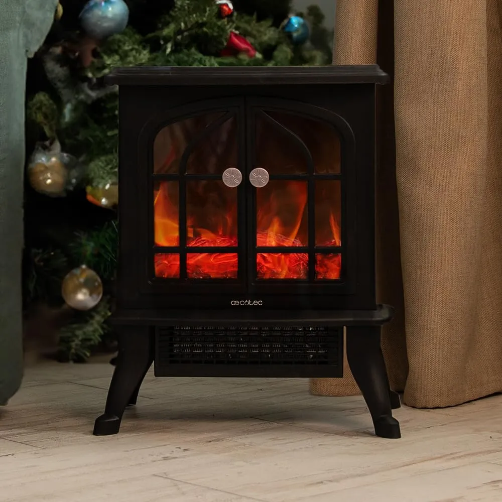 Cecotec 08268 Camino Elettrico da Terra, 2000 W, Nero - immagine 2