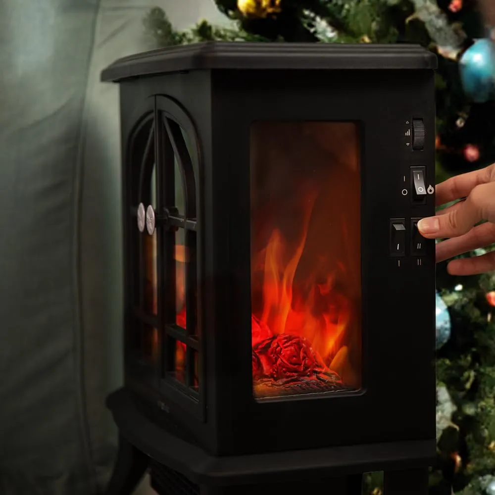 Cecotec 08268 Camino Elettrico da Terra, 2000 W, Nero - immagine 4