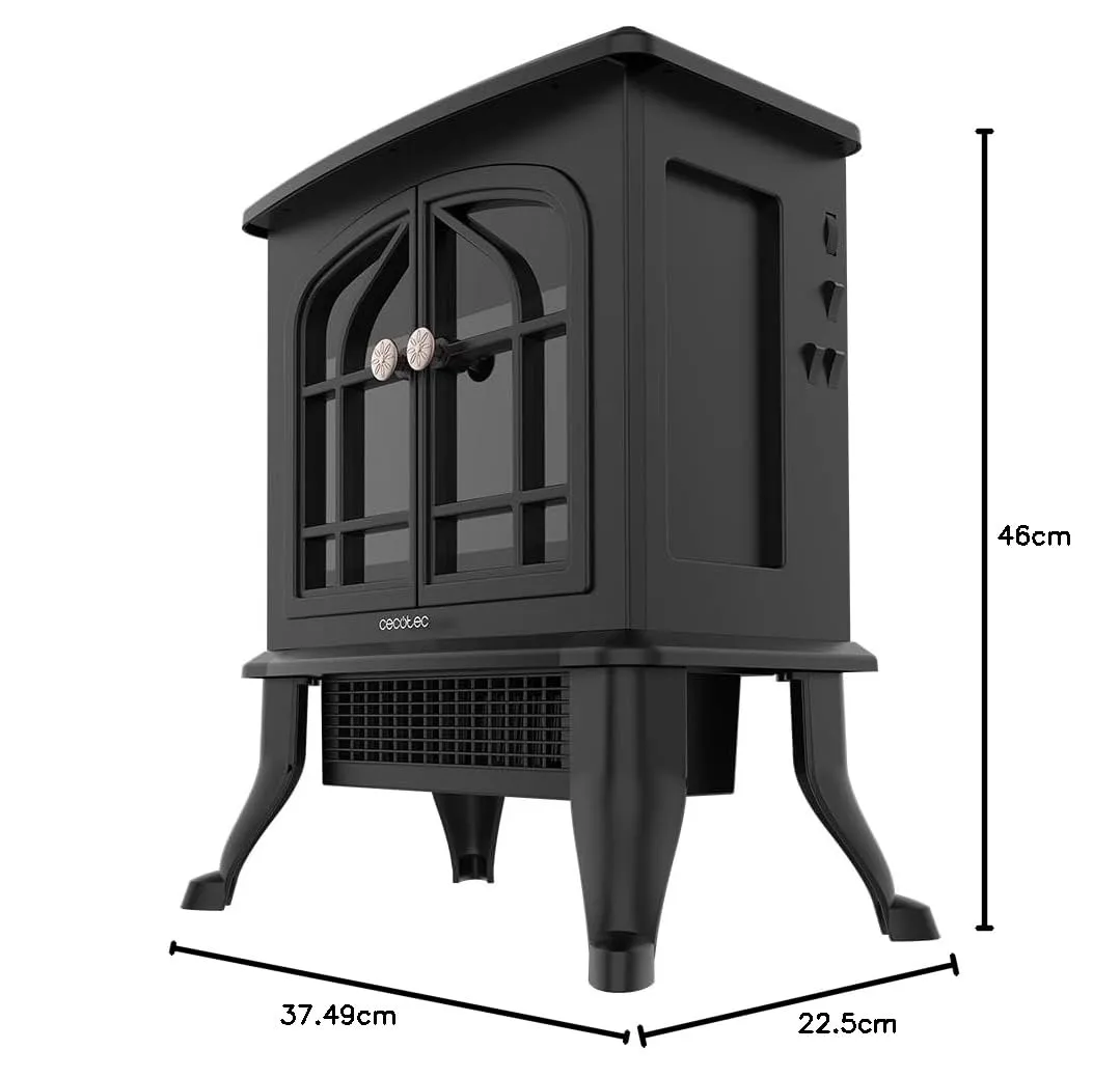 Cecotec 08268 Camino Elettrico da Terra, 2000 W, Nero - immagine 9