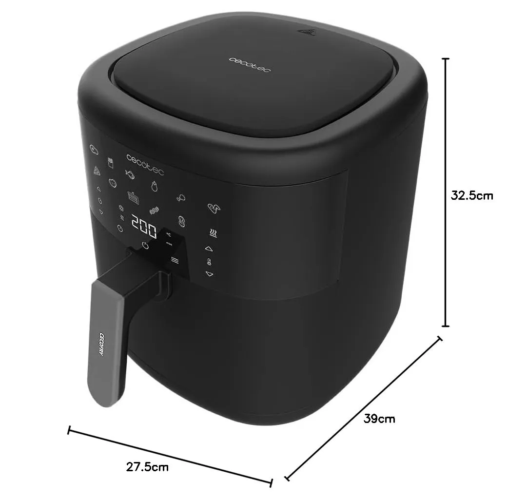 Cecotec Cecofry Bombastik 6000 Air Fryer, 1700 W, 6 L, Nero - immagine 9