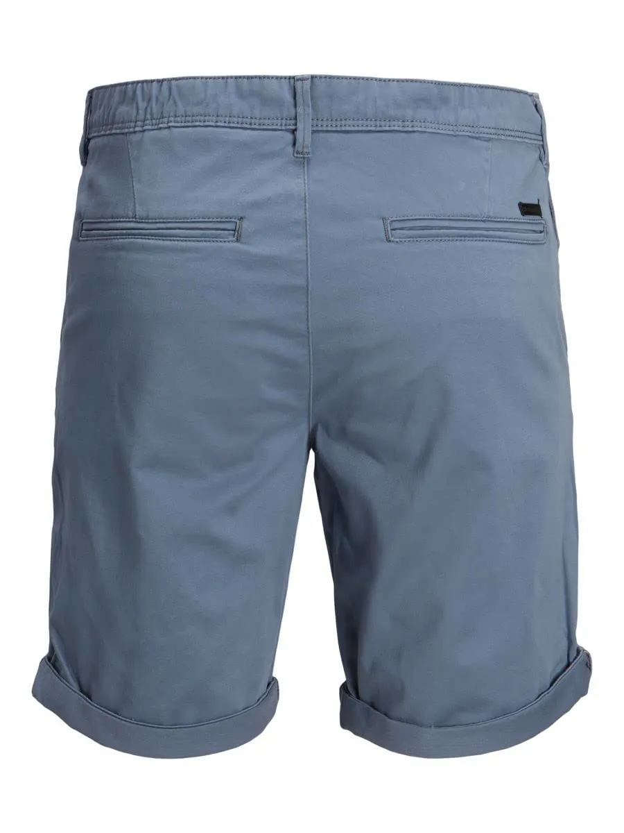 Jack & Jones Breve Bowie Solid Bermuda Chino Shorts - Flint Stone - immagine 4