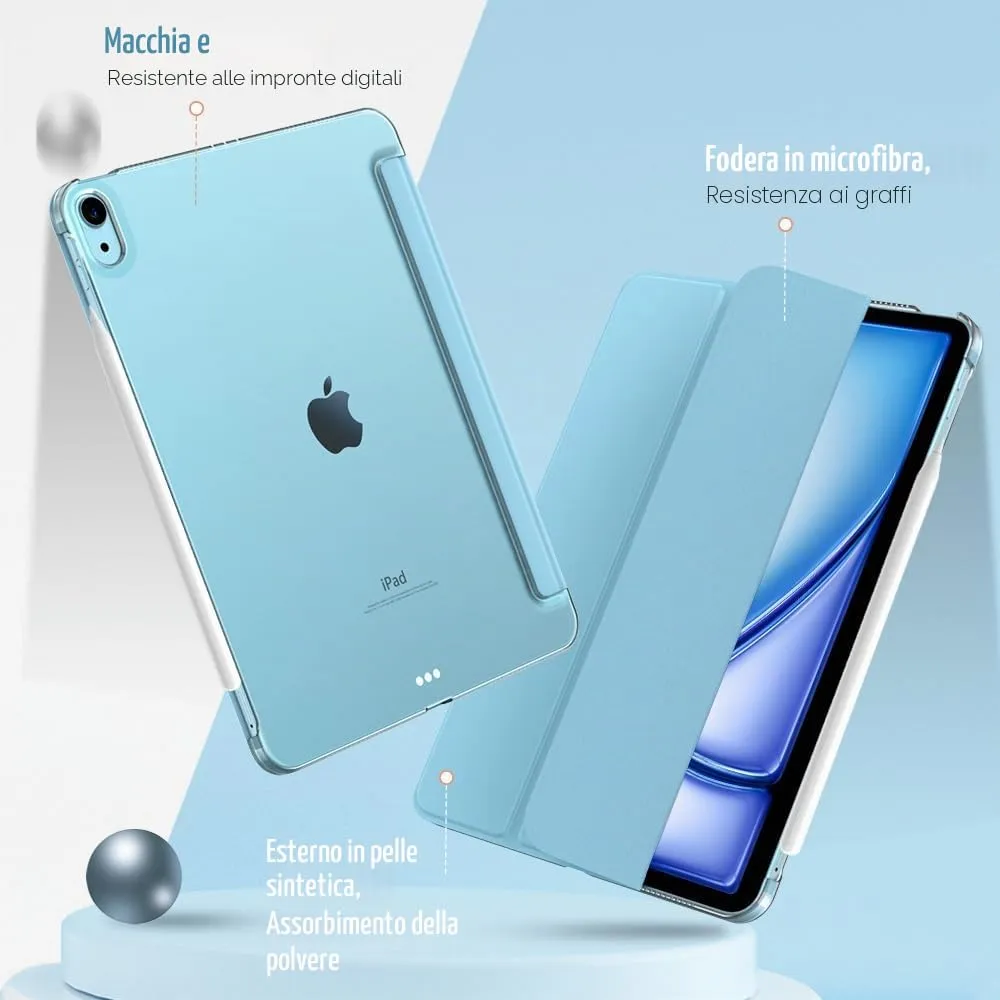 TiMOVO Cover per iPad Air 11" (M4/M3/M2, 5a/4a Gen), Blu Nebbioso - immagine 4