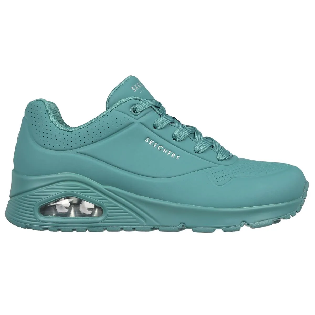 Skechers Uno Stand On Air Scarpe da ginnastica Donna, Teal Durabuck Mesh, 37 EU - immagine 4