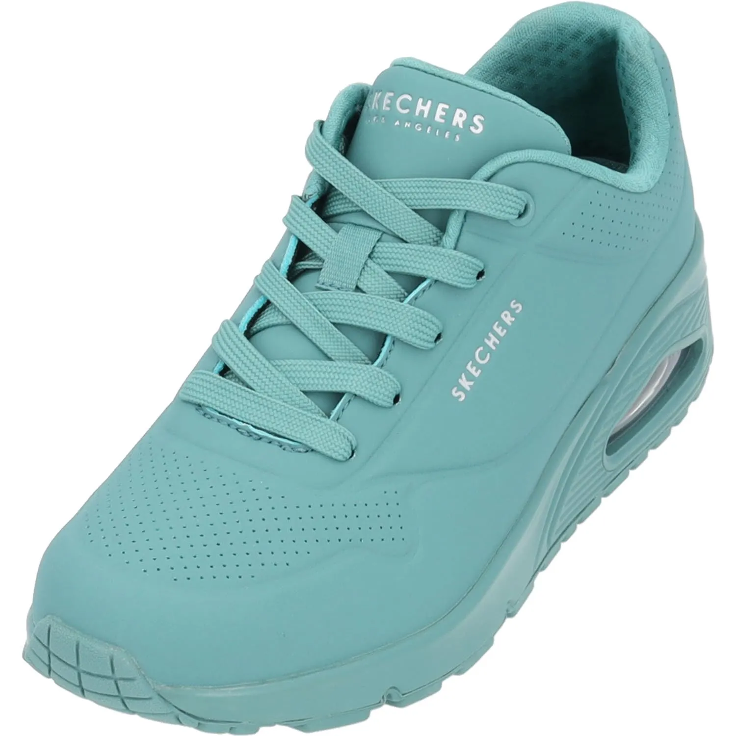 Skechers Uno Stand On Air Scarpe da ginnastica Donna, Teal Durabuck Mesh, 38 EU - immagine 1
